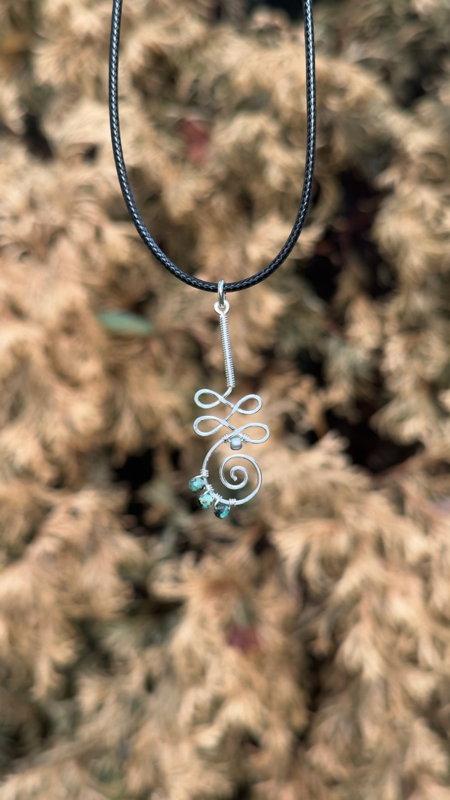 Turquoise Unalome Necklace