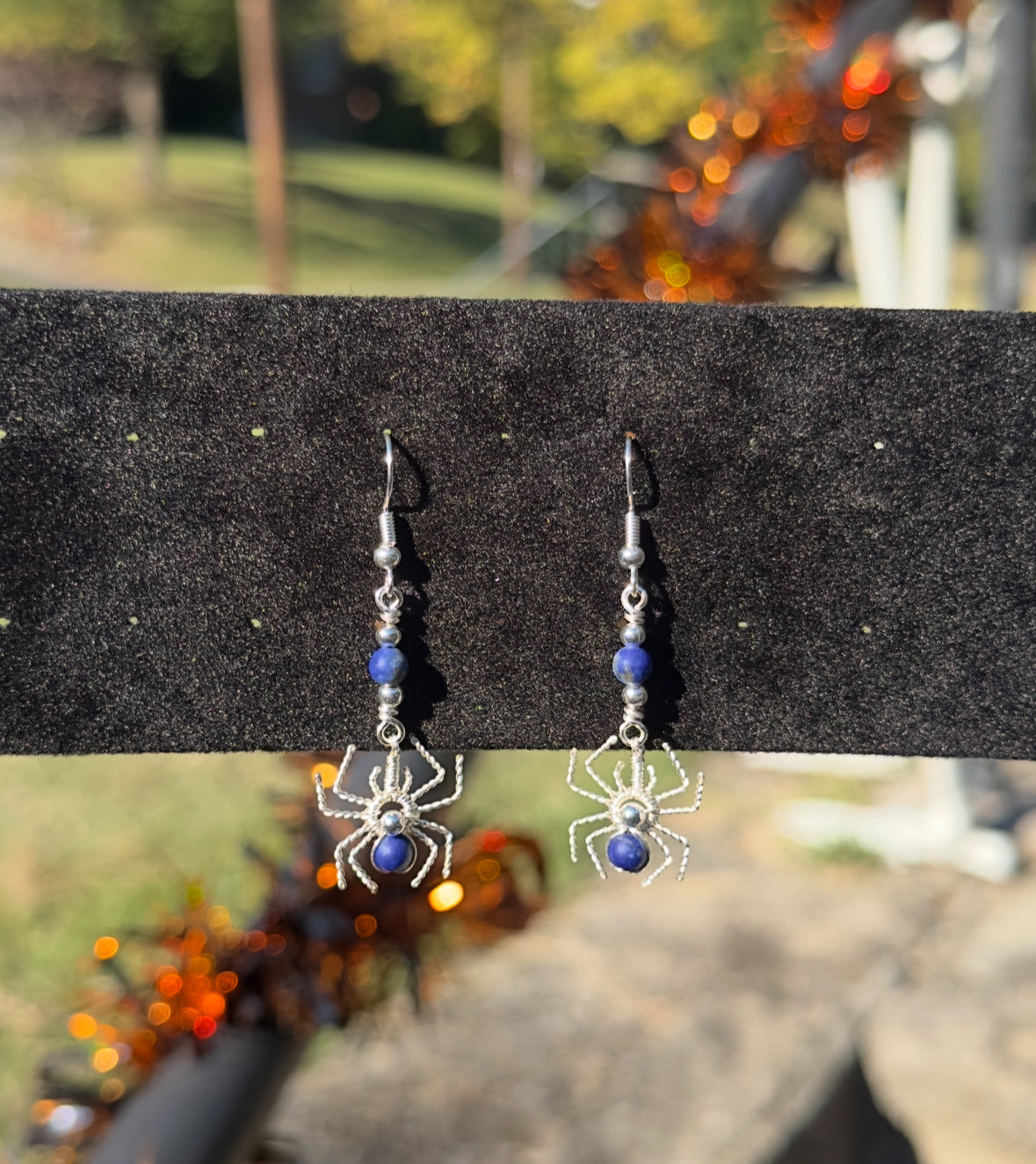 Crystal Spider Earrings