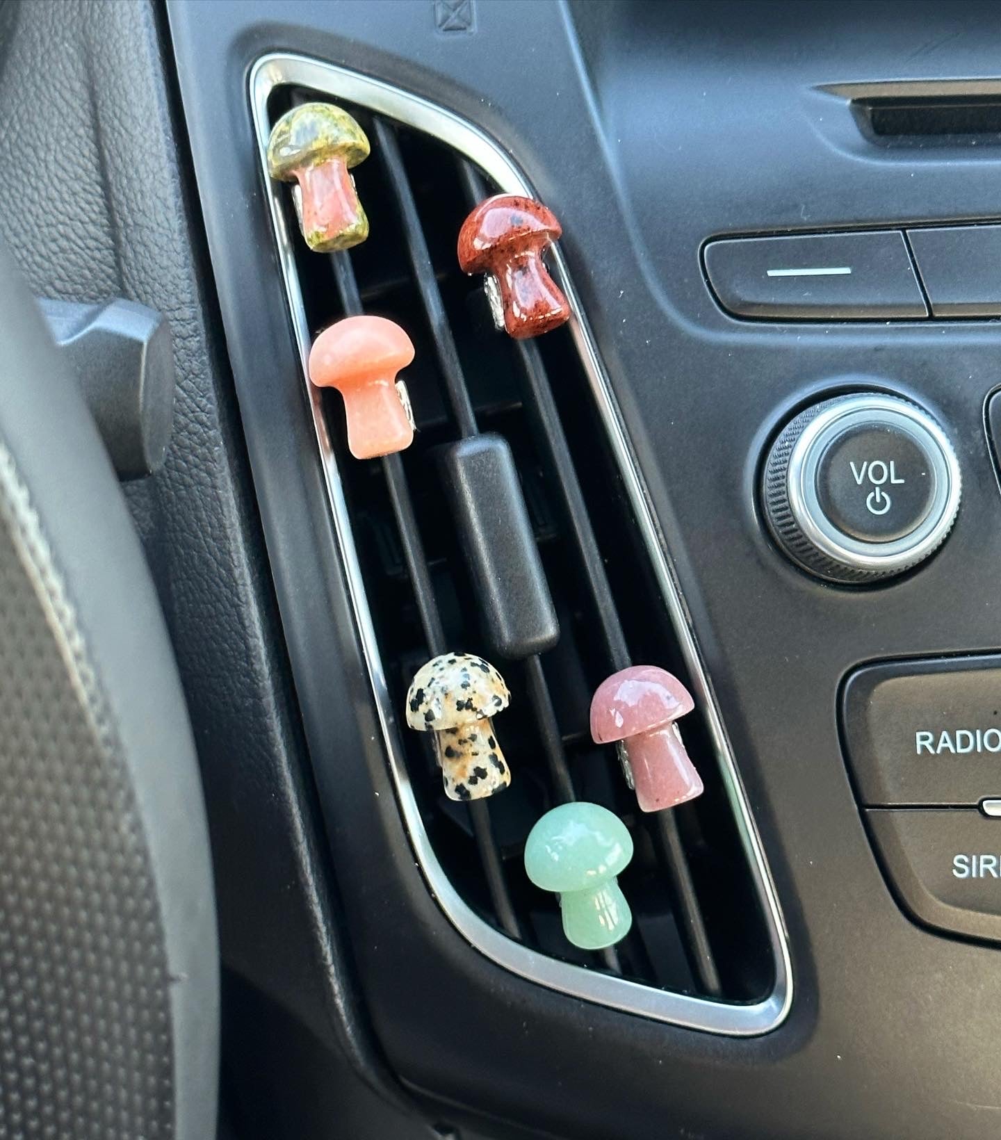 Mystery Mushroom Crystal Car Vent Clips