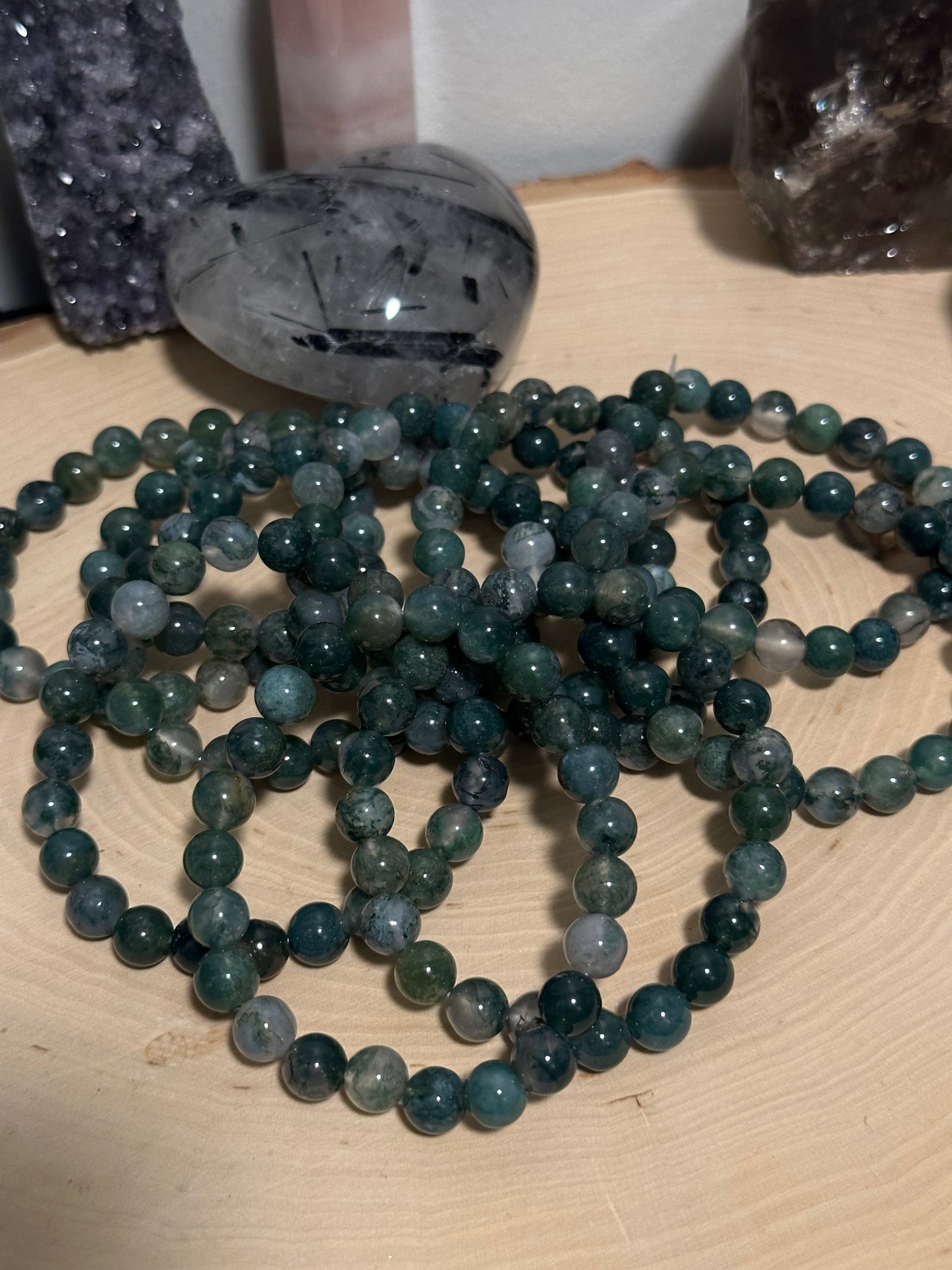 Moss Agate Bracelets