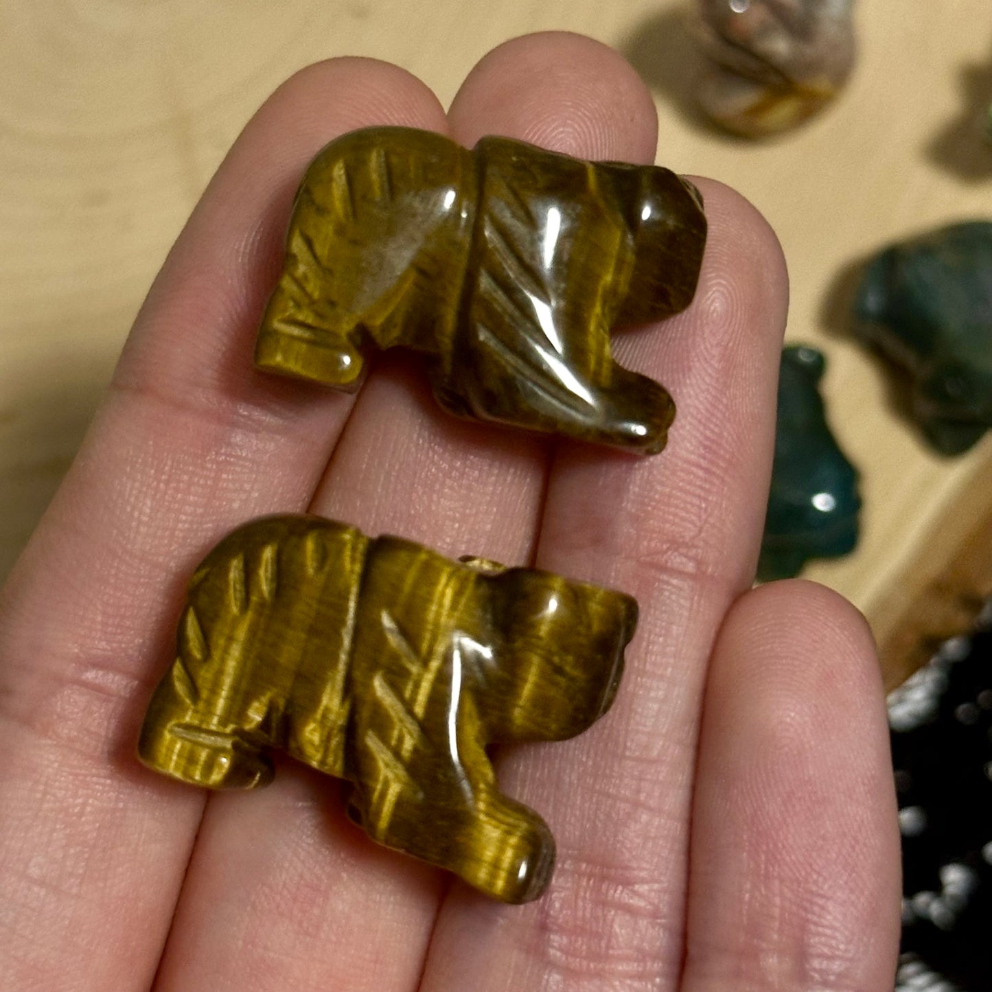 Bear Crystal Carvings