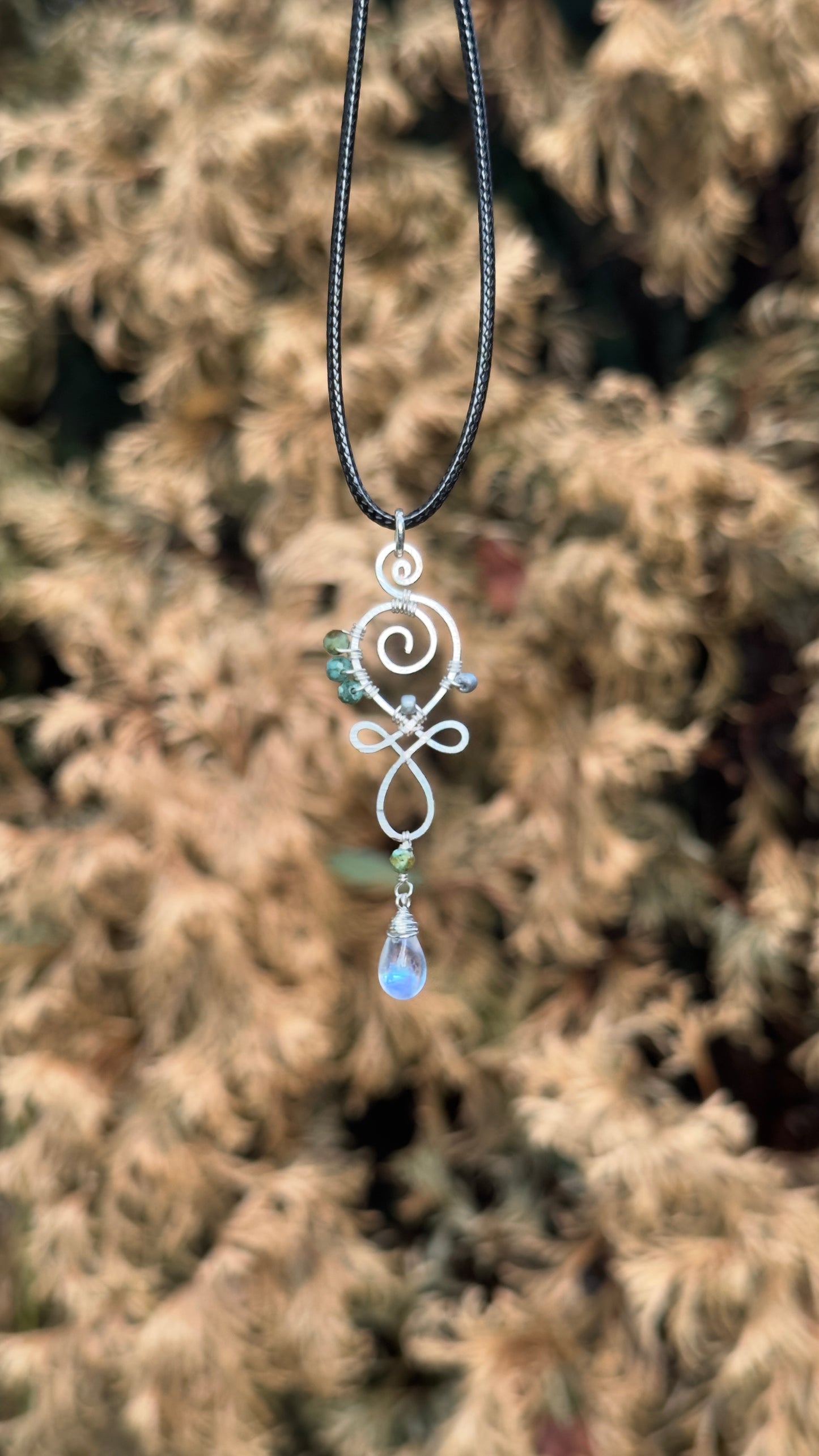 Turquoise Unalome Necklace