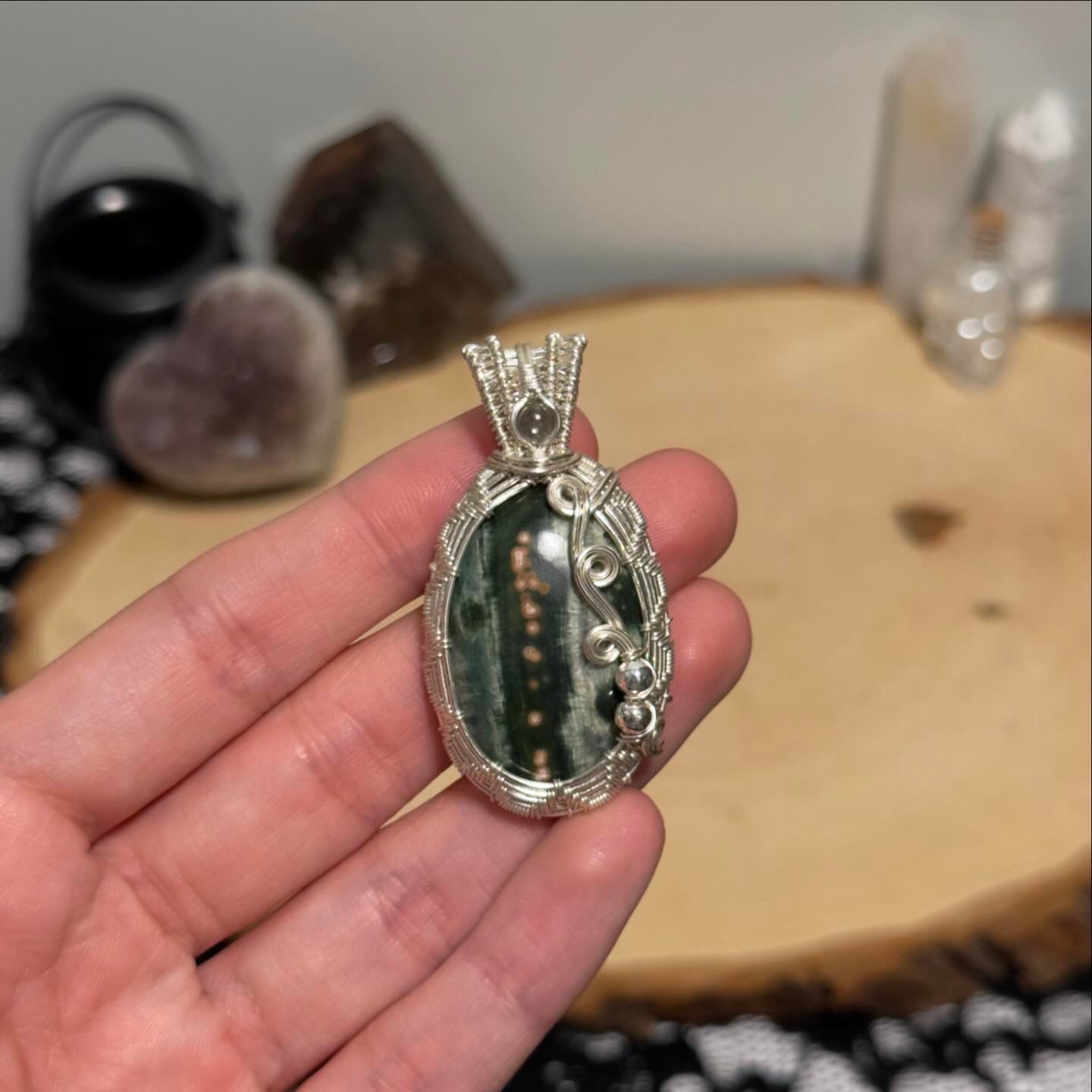 Ocean Jasper x Blue Topaz Necklace