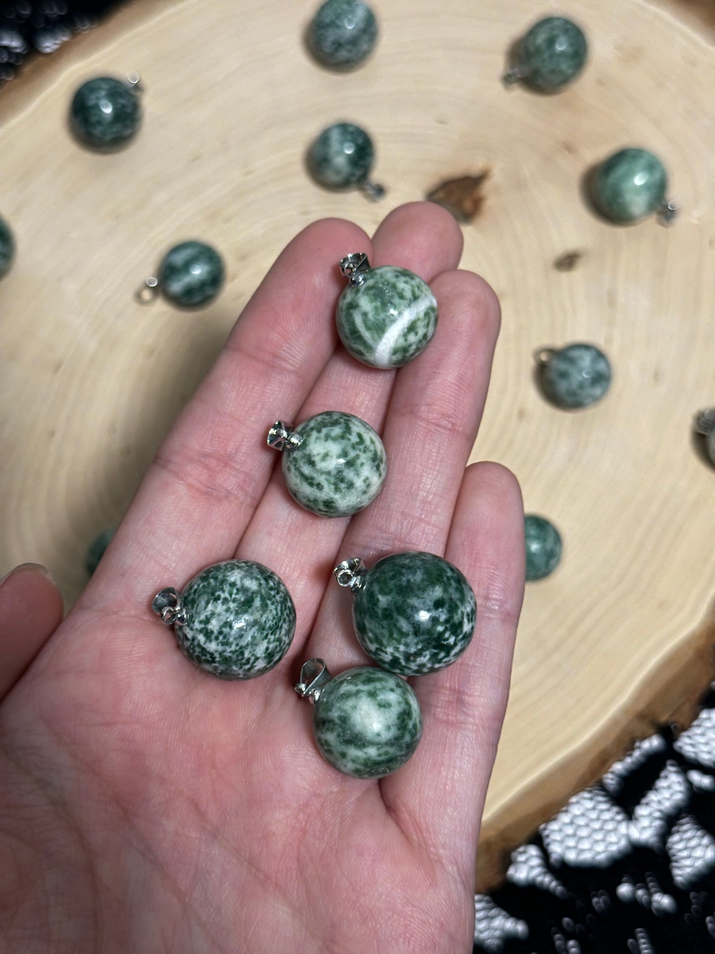 Tree Agate Sphere Pendant