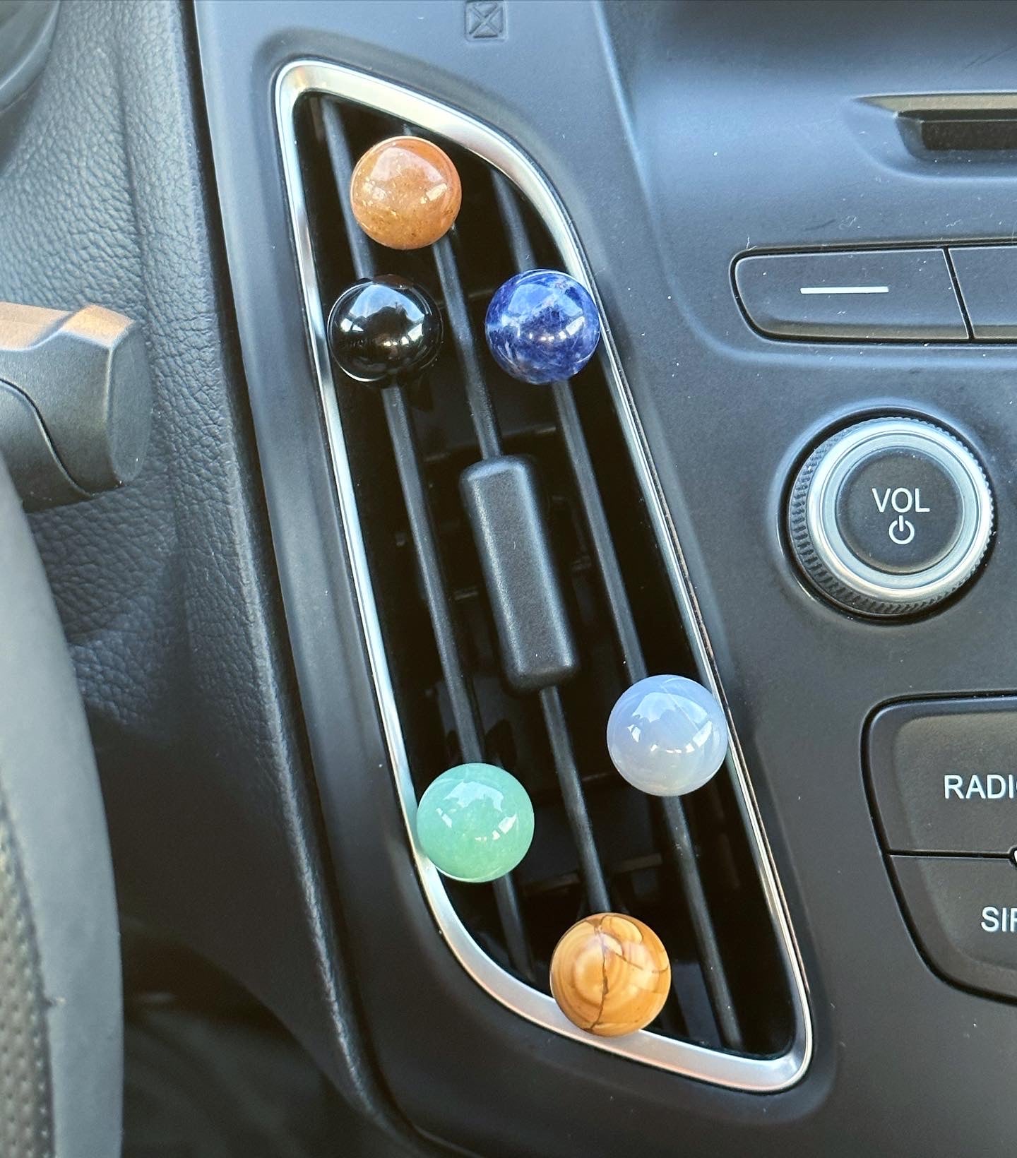 Mystery Sphere Crystal Car Vent Clips