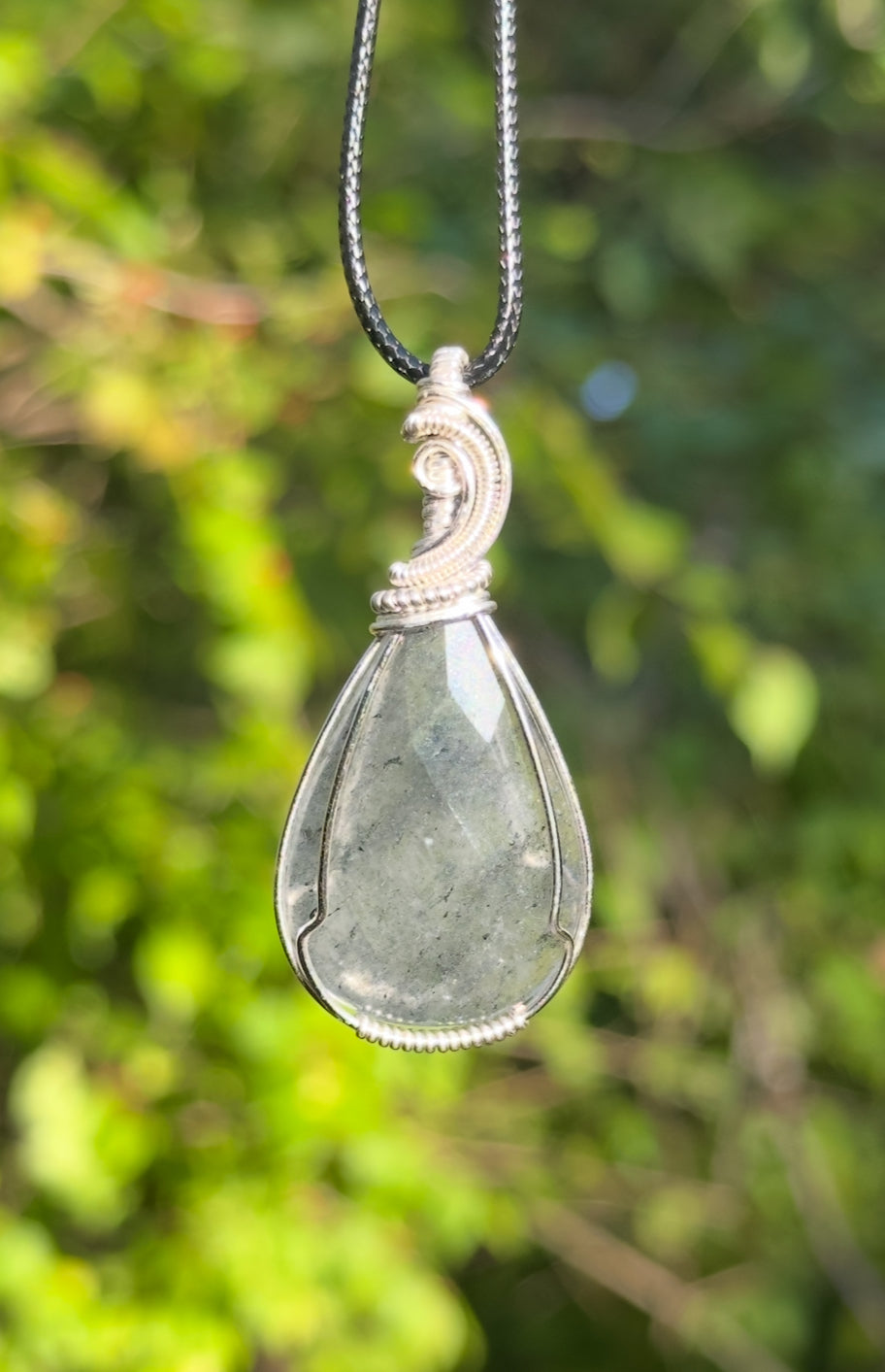 Black Rutilated Quartz Necklace