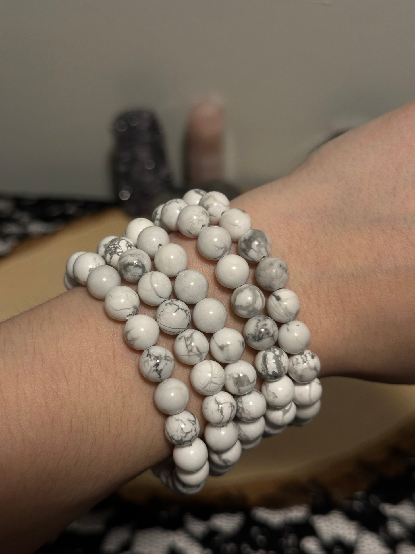 White Howlite Bracelets