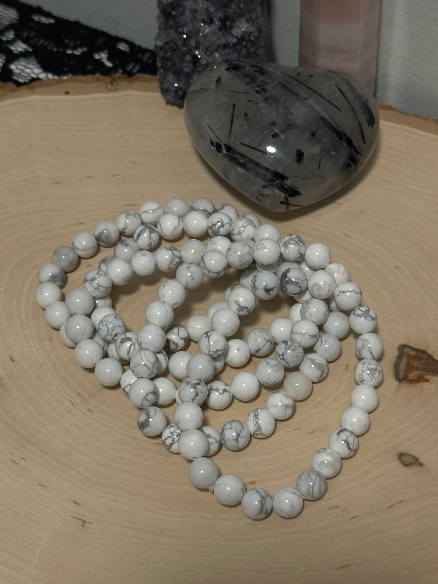 White Howlite Bracelets