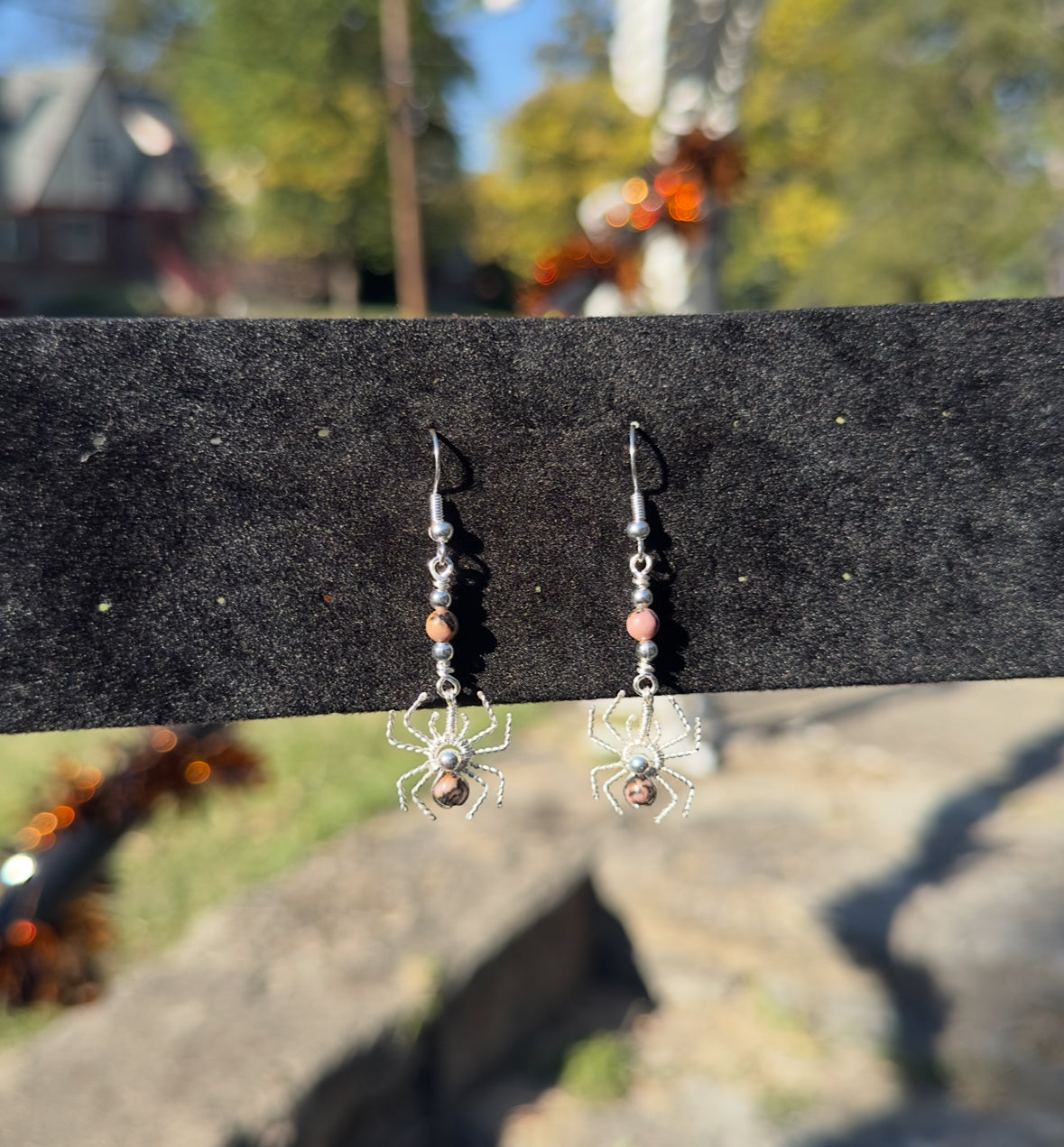 Crystal Spider Earrings
