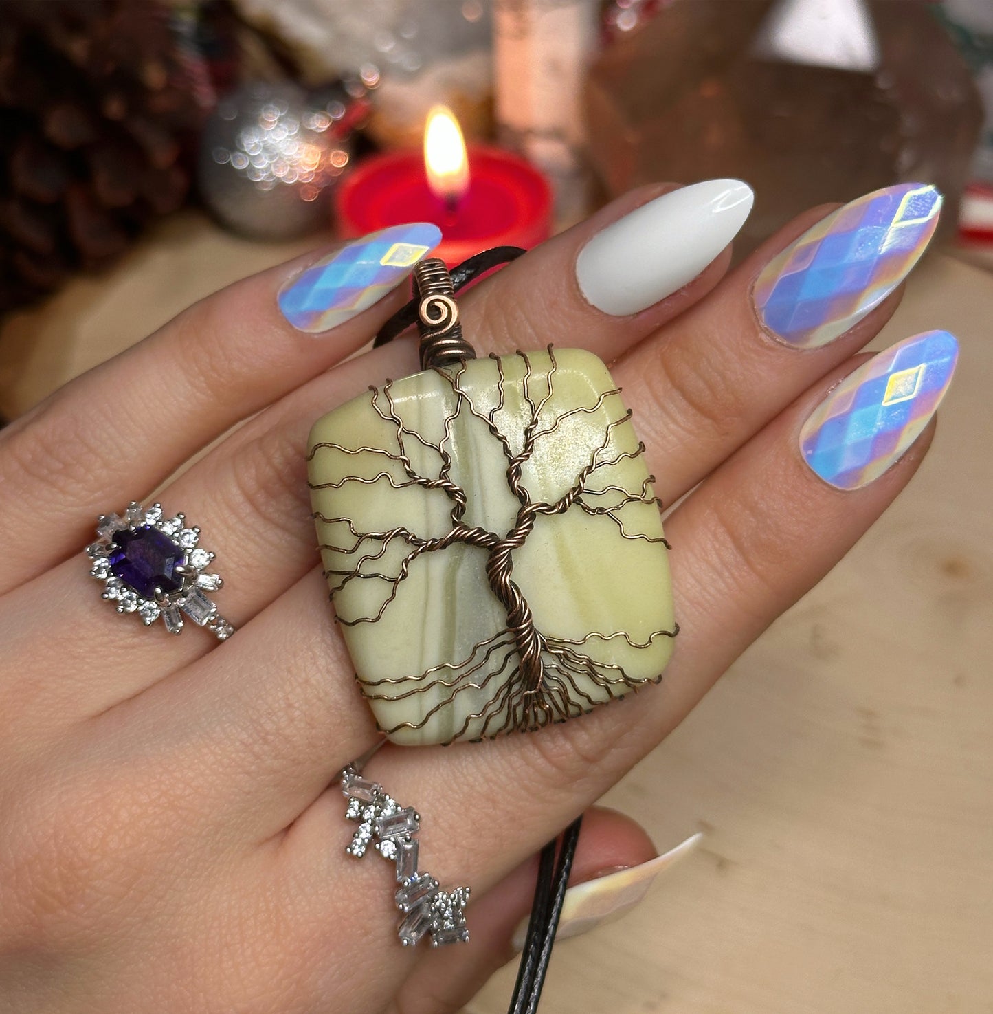 Serpentine Tree of Life Necklace