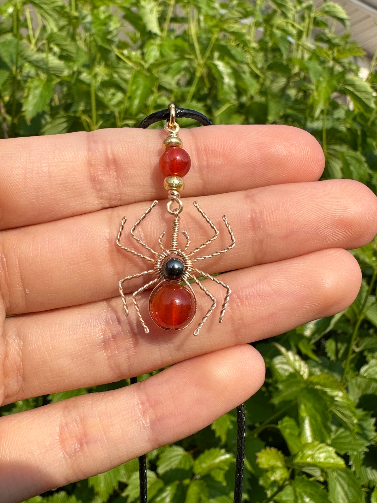 Crystal Spider Necklaces (Gold)