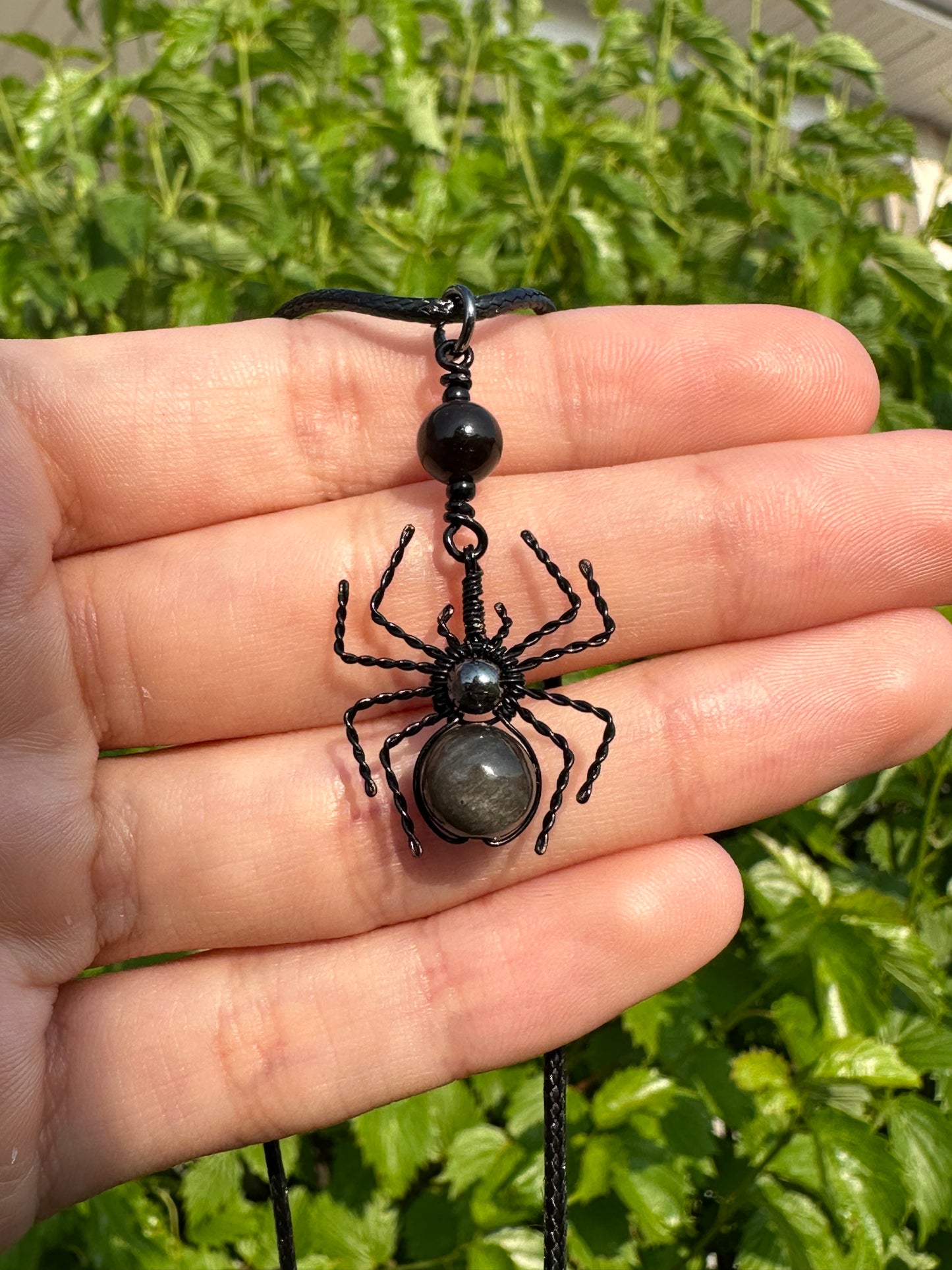 Crystal Spider Necklaces (Black)