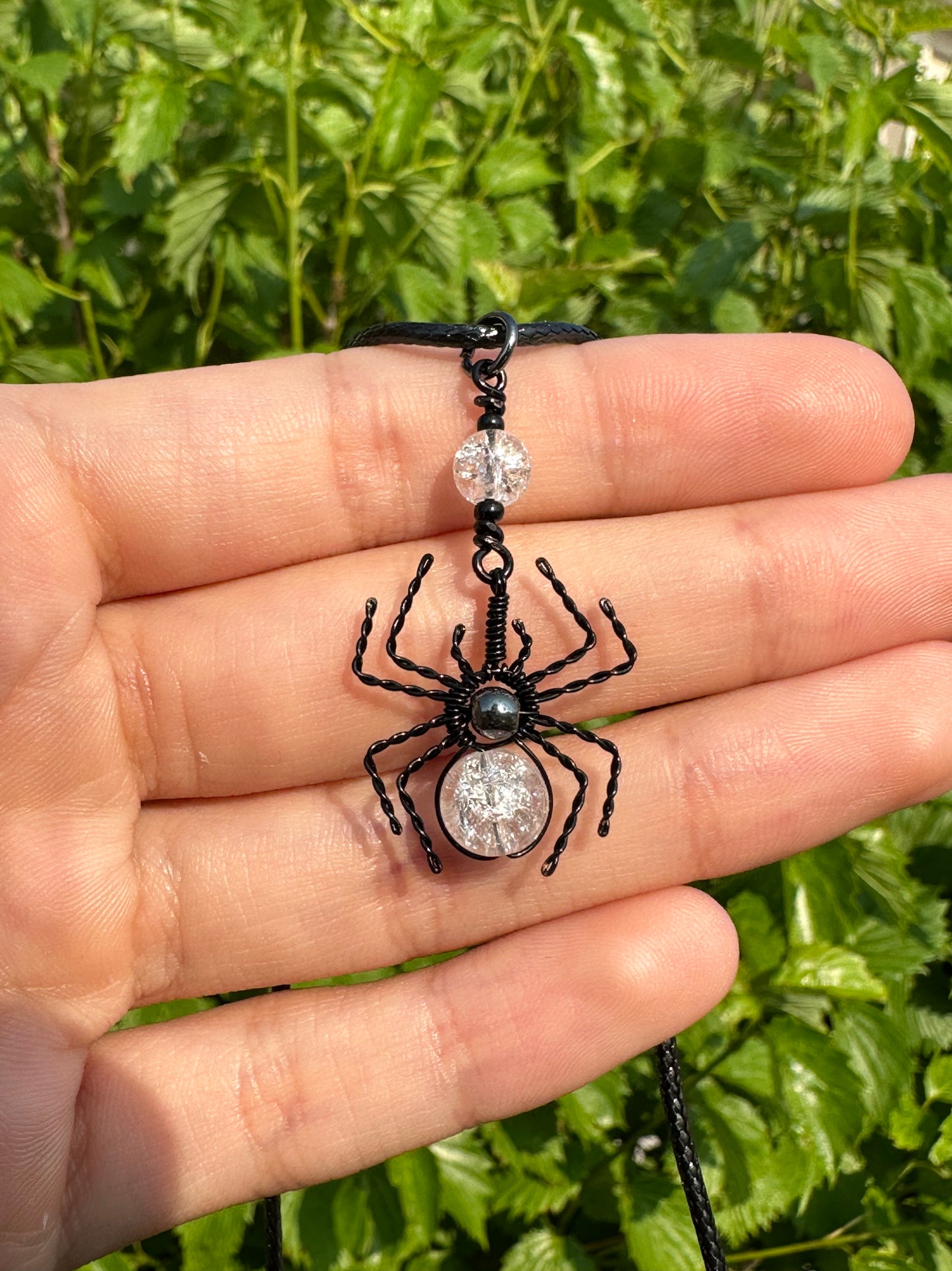 Crystal Spider Necklaces (Black)