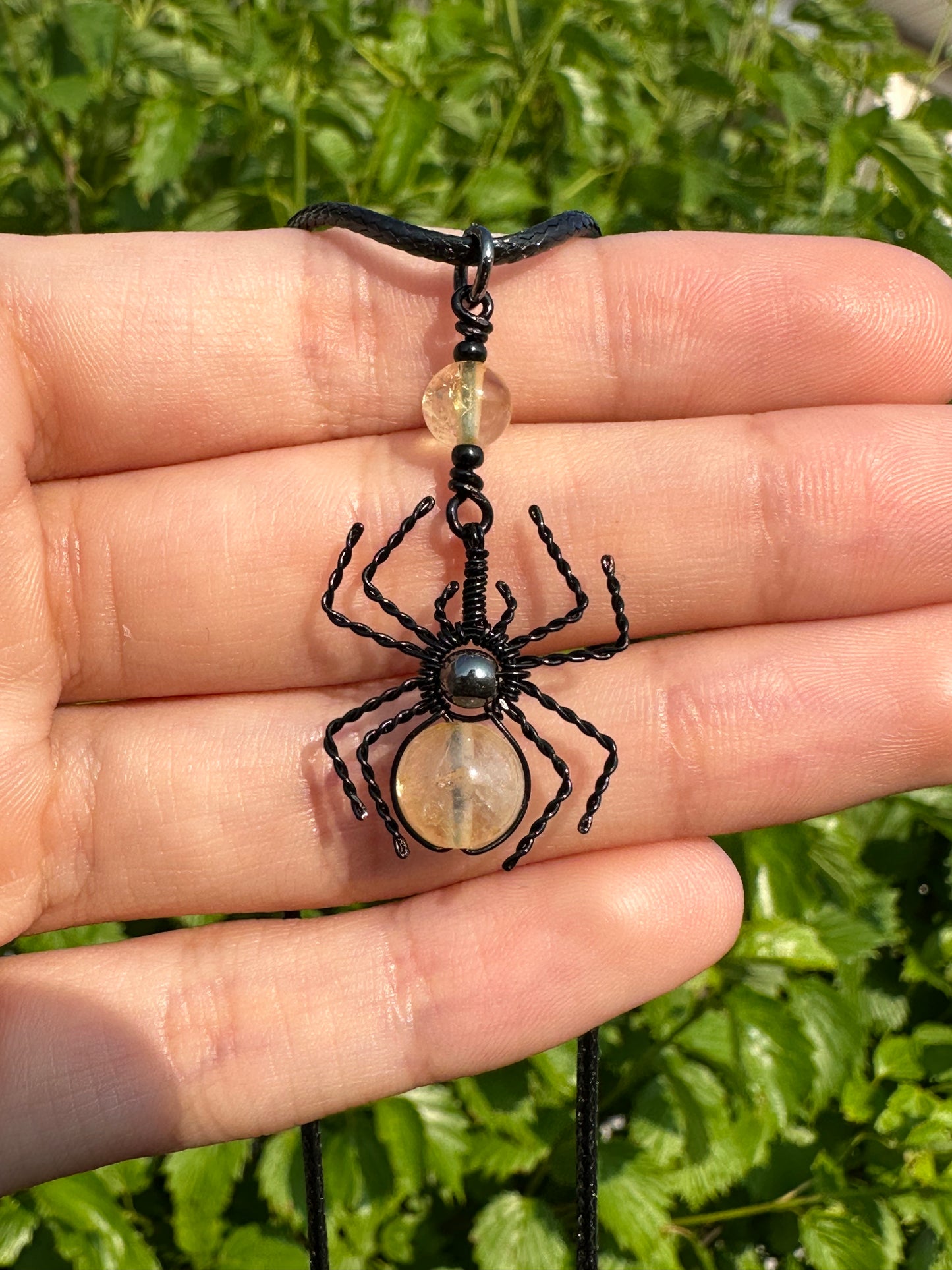 Crystal Spider Necklaces (Black)