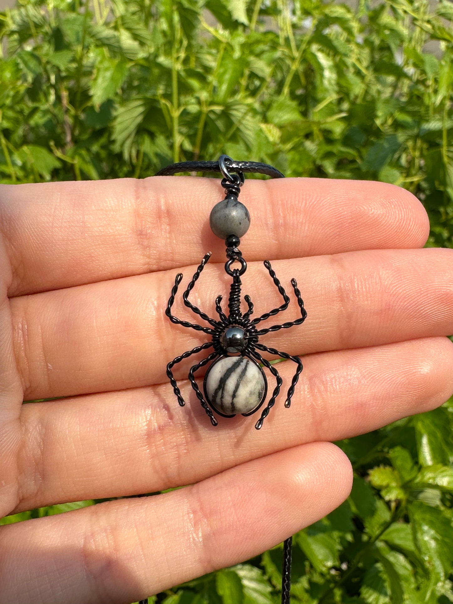 Crystal Spider Necklaces (Black)