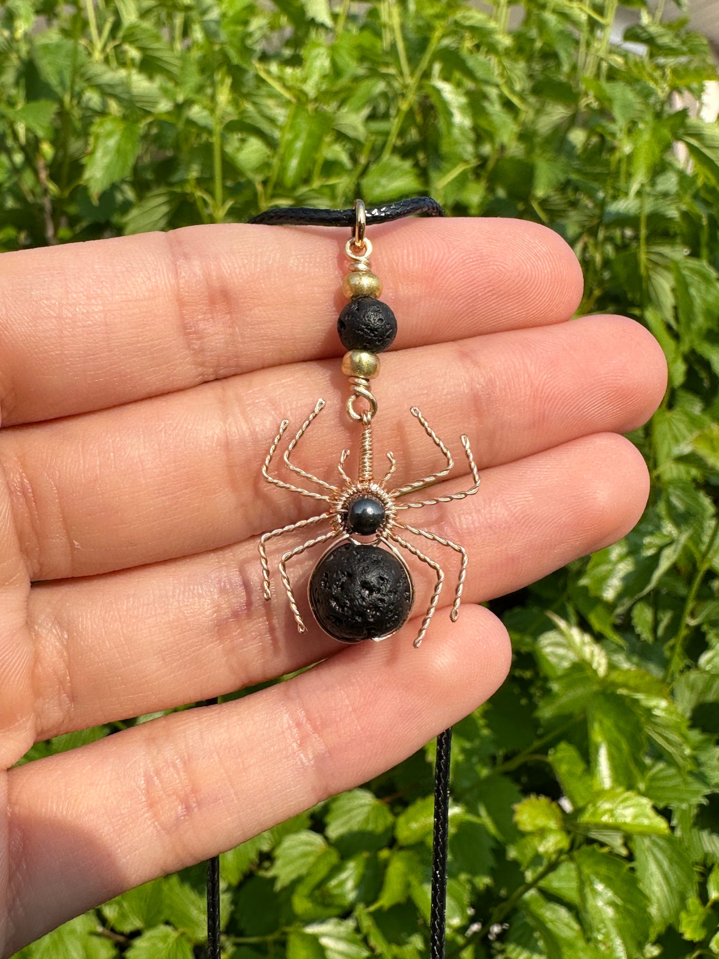 Crystal Spider Necklaces (Gold)