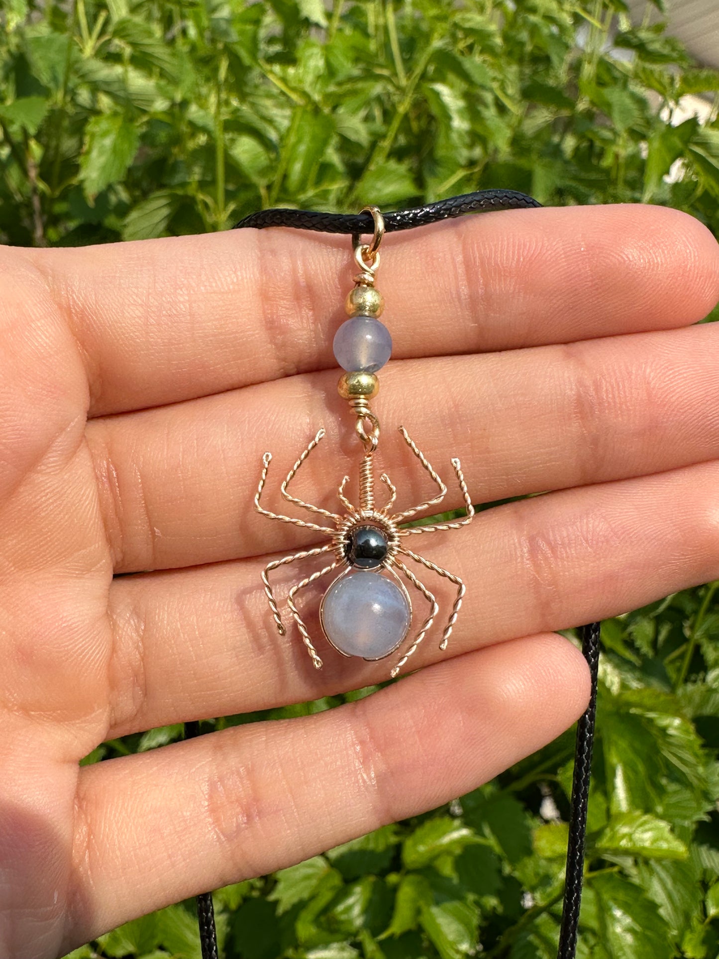 Crystal Spider Necklaces (Gold)