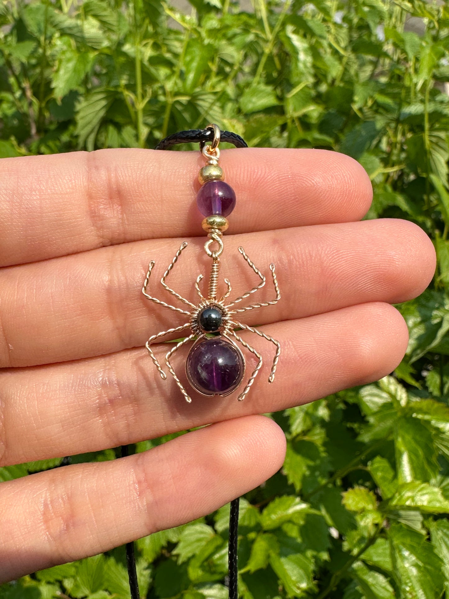 Crystal Spider Necklaces (Gold)