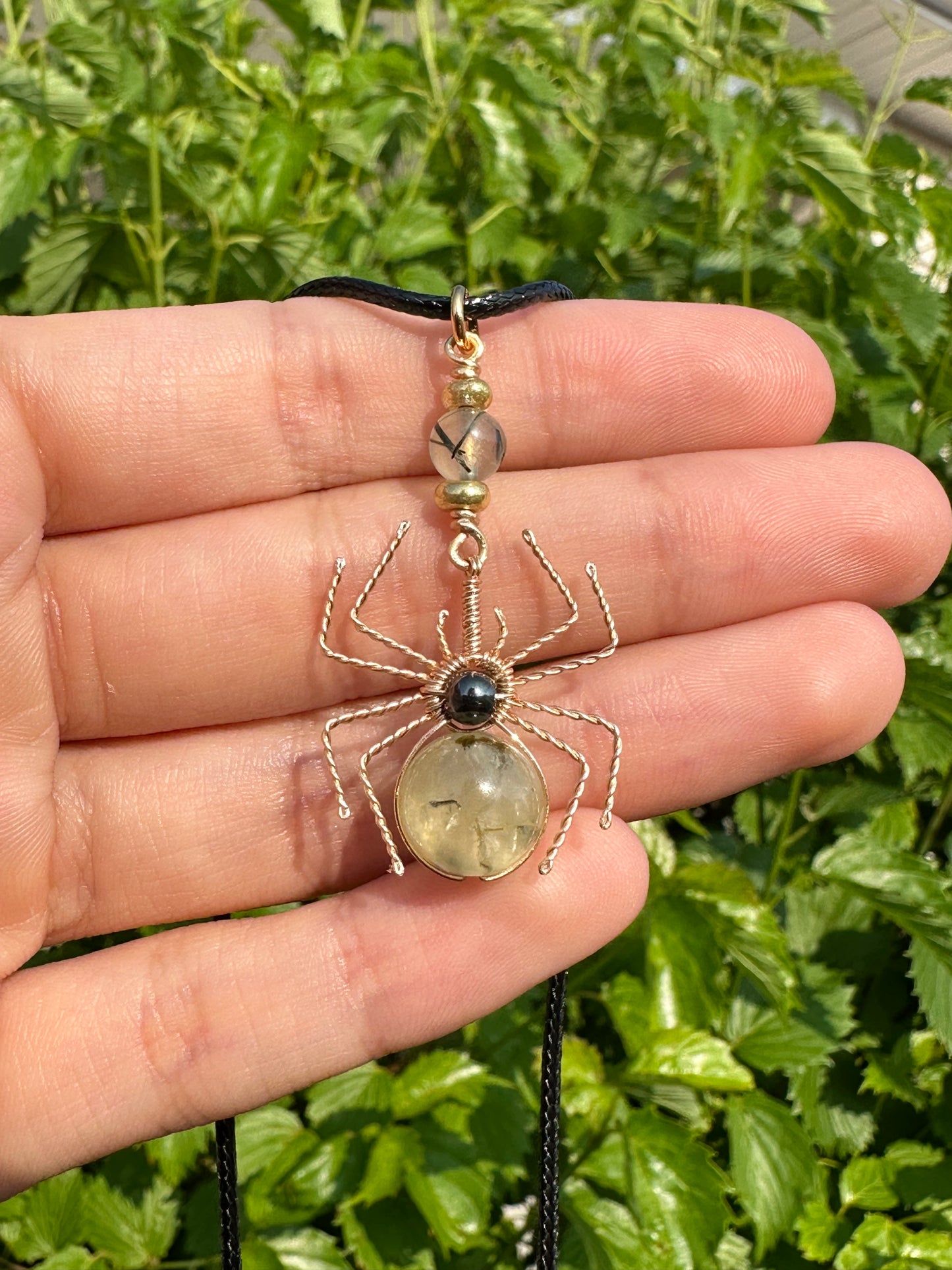Crystal Spider Necklaces (Gold)