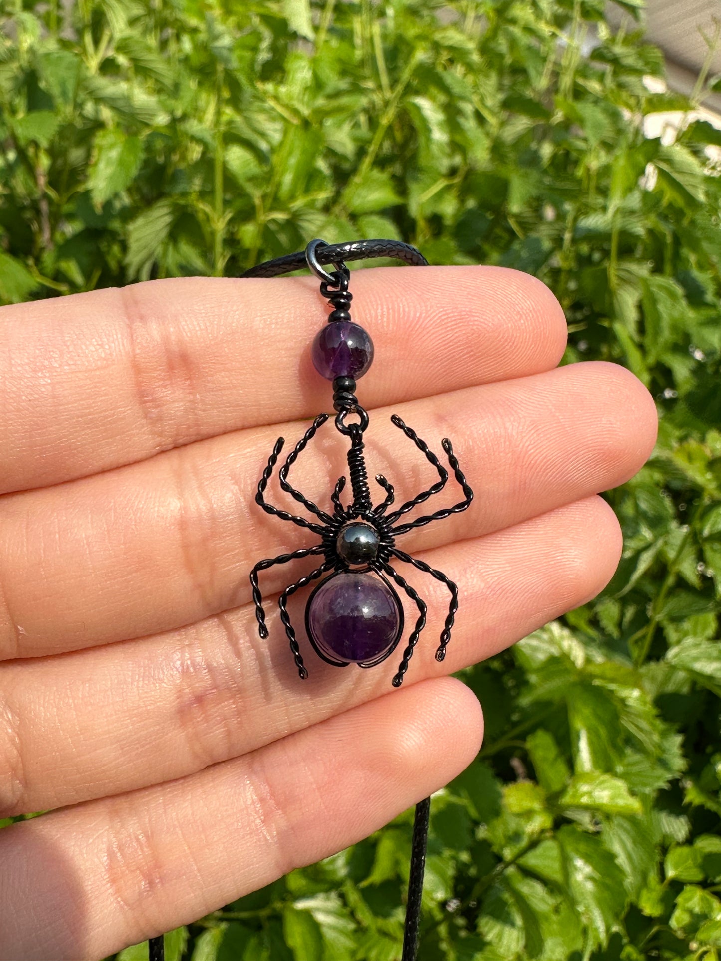 Crystal Spider Necklaces (Black)