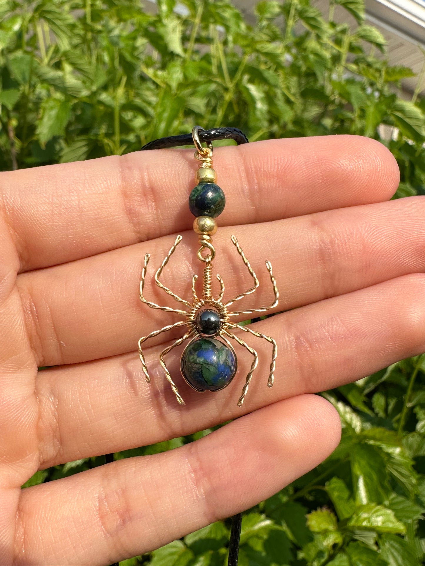 Crystal Spider Necklaces (Gold)