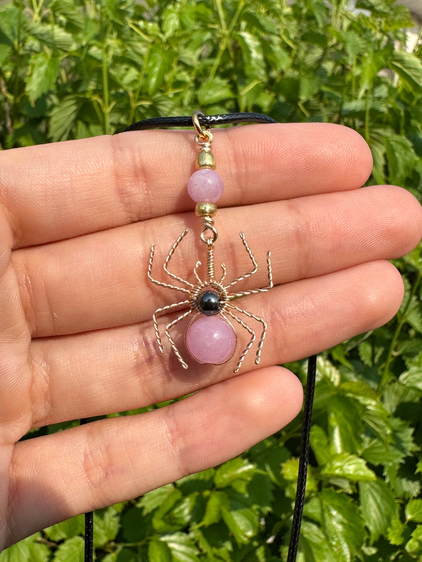Crystal Spider Necklaces (Gold)