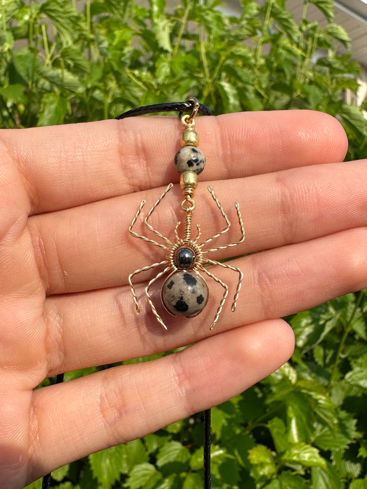 Crystal Spider Necklaces (Gold)