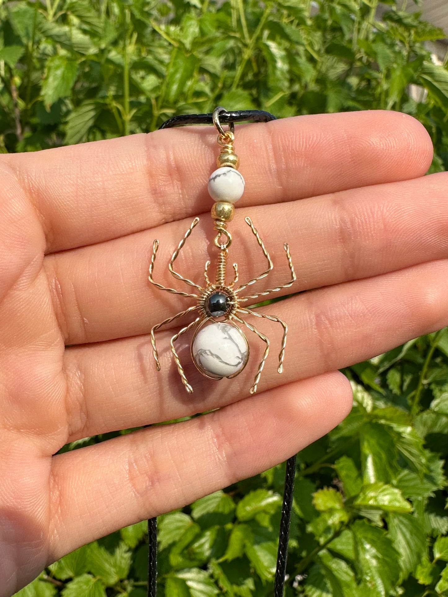 Crystal Spider Necklaces (Gold)