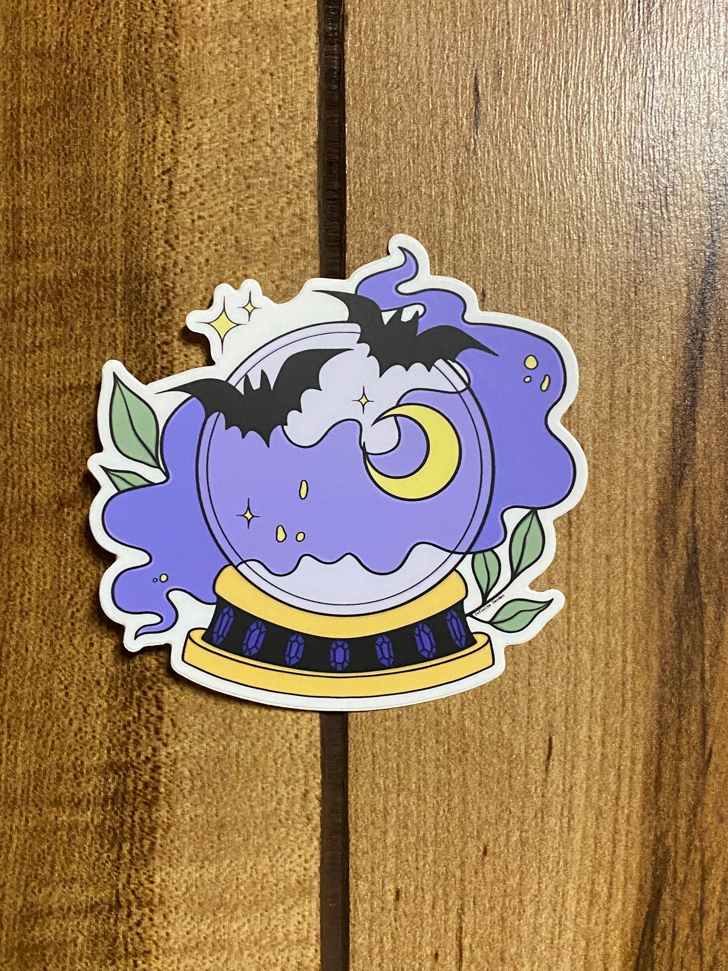 Spooky Crystal Ball Vinyl Sticker