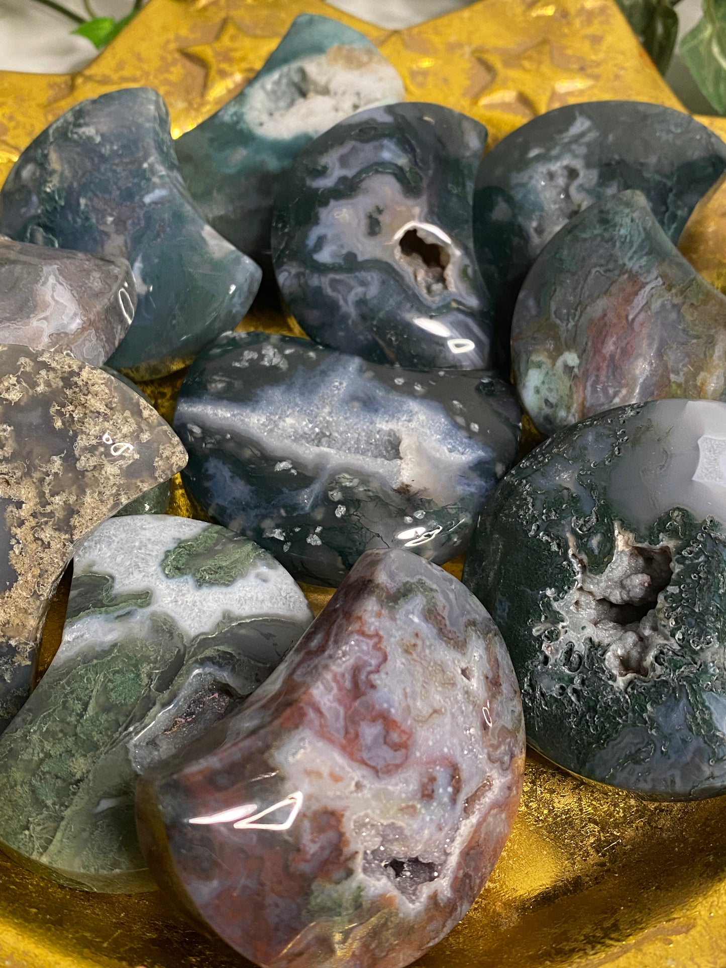 Moss Agate Moon