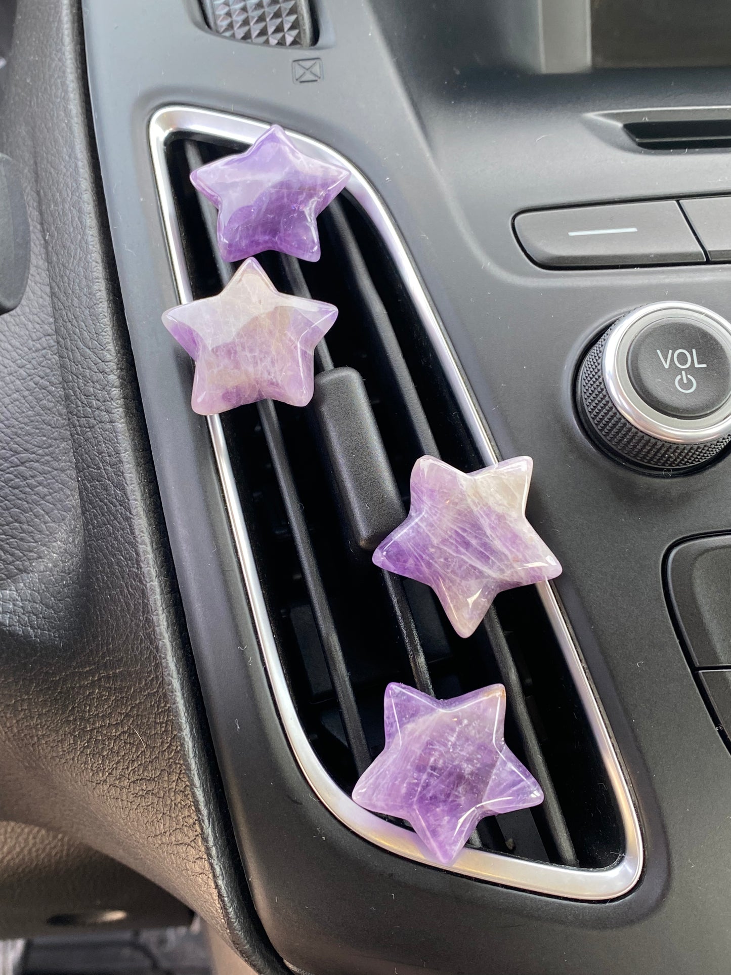 Chevron Amethyst Star Car Vent Clips