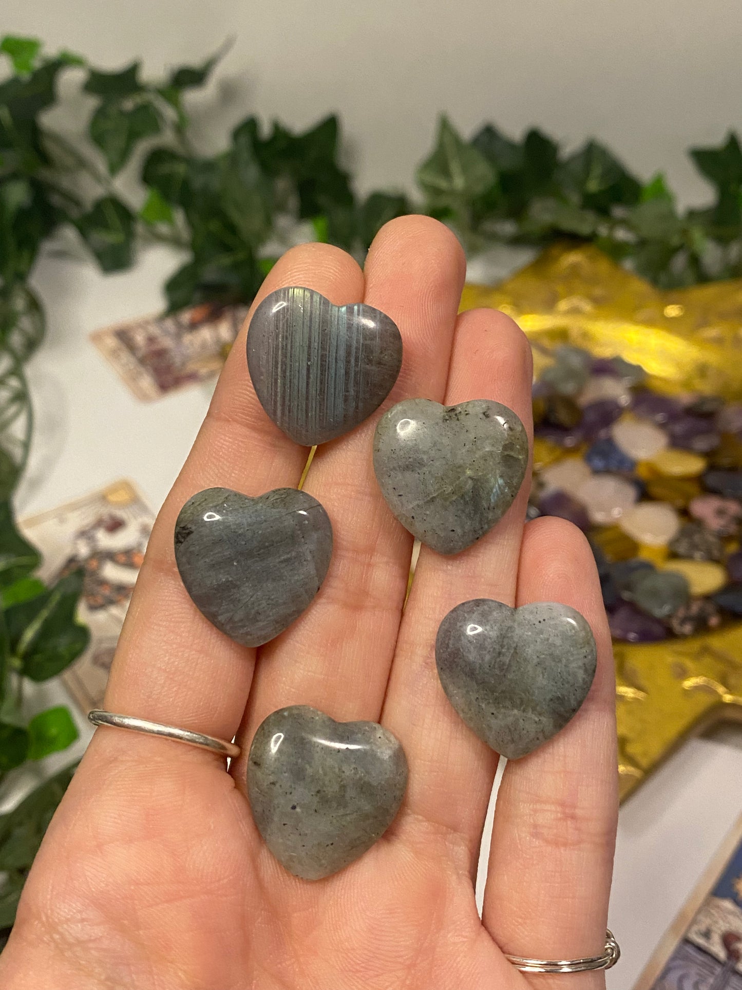 Labradorite Small Hearts