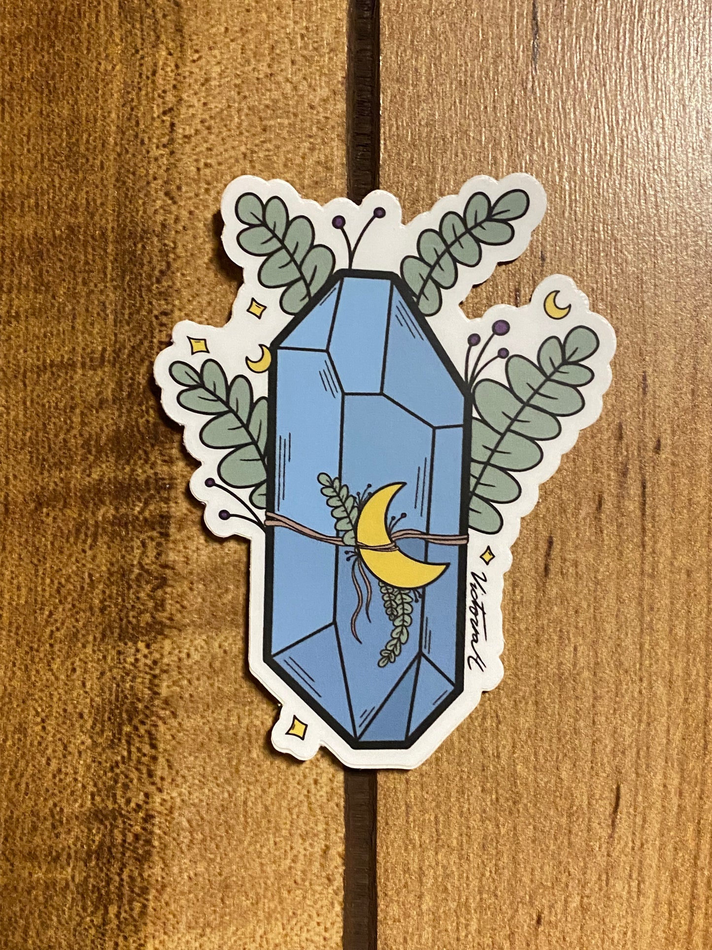 Blue Luna Vinyl Sticker
