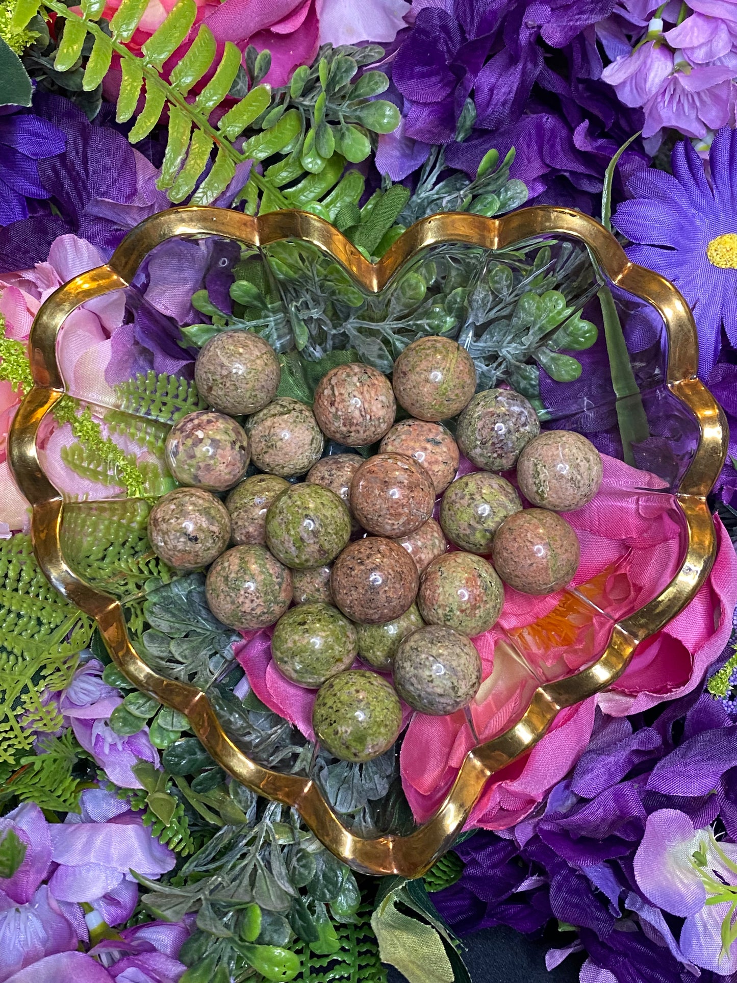 Unakite Spheres