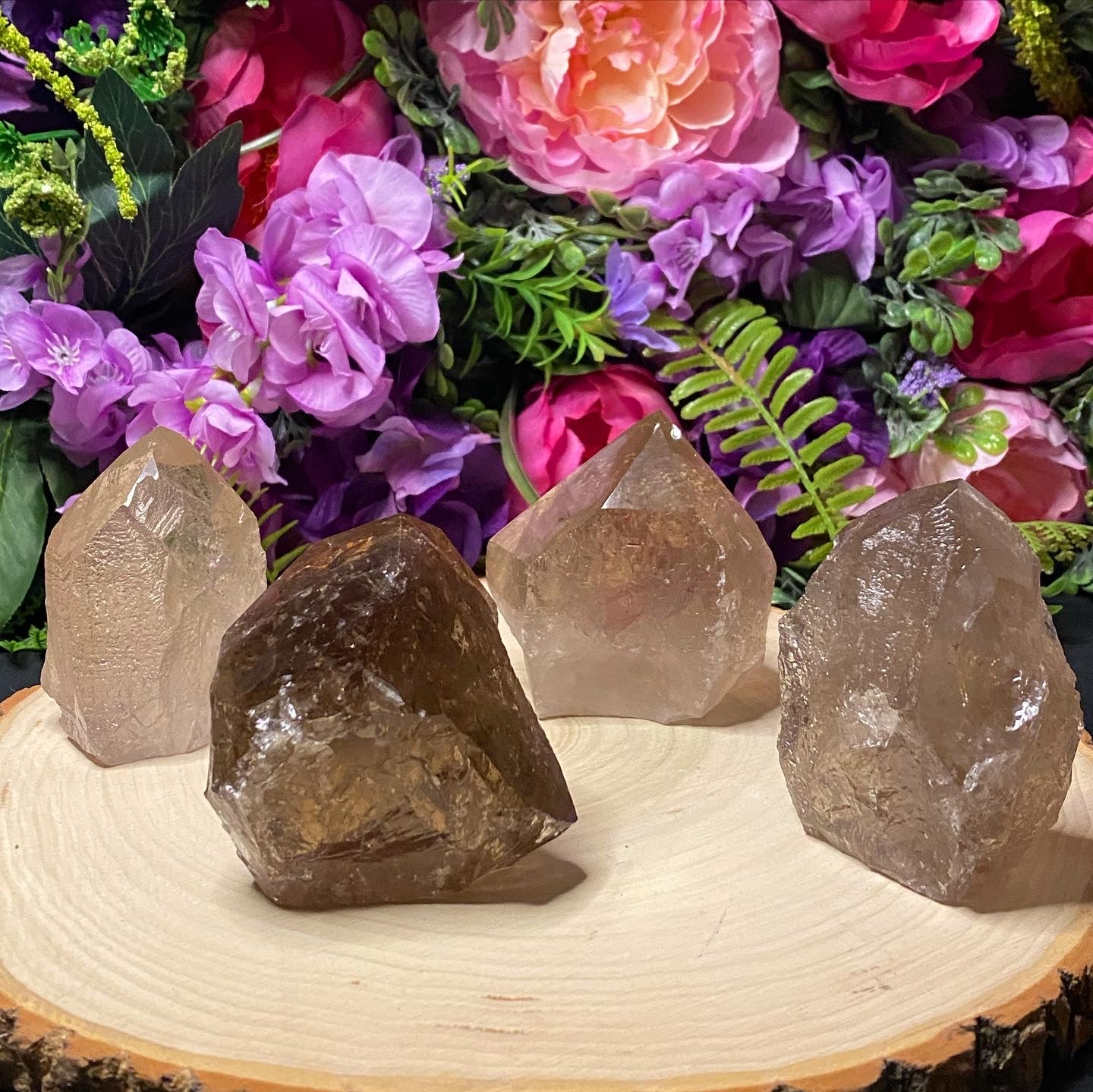 Smoky Quartz Top Polished Towers