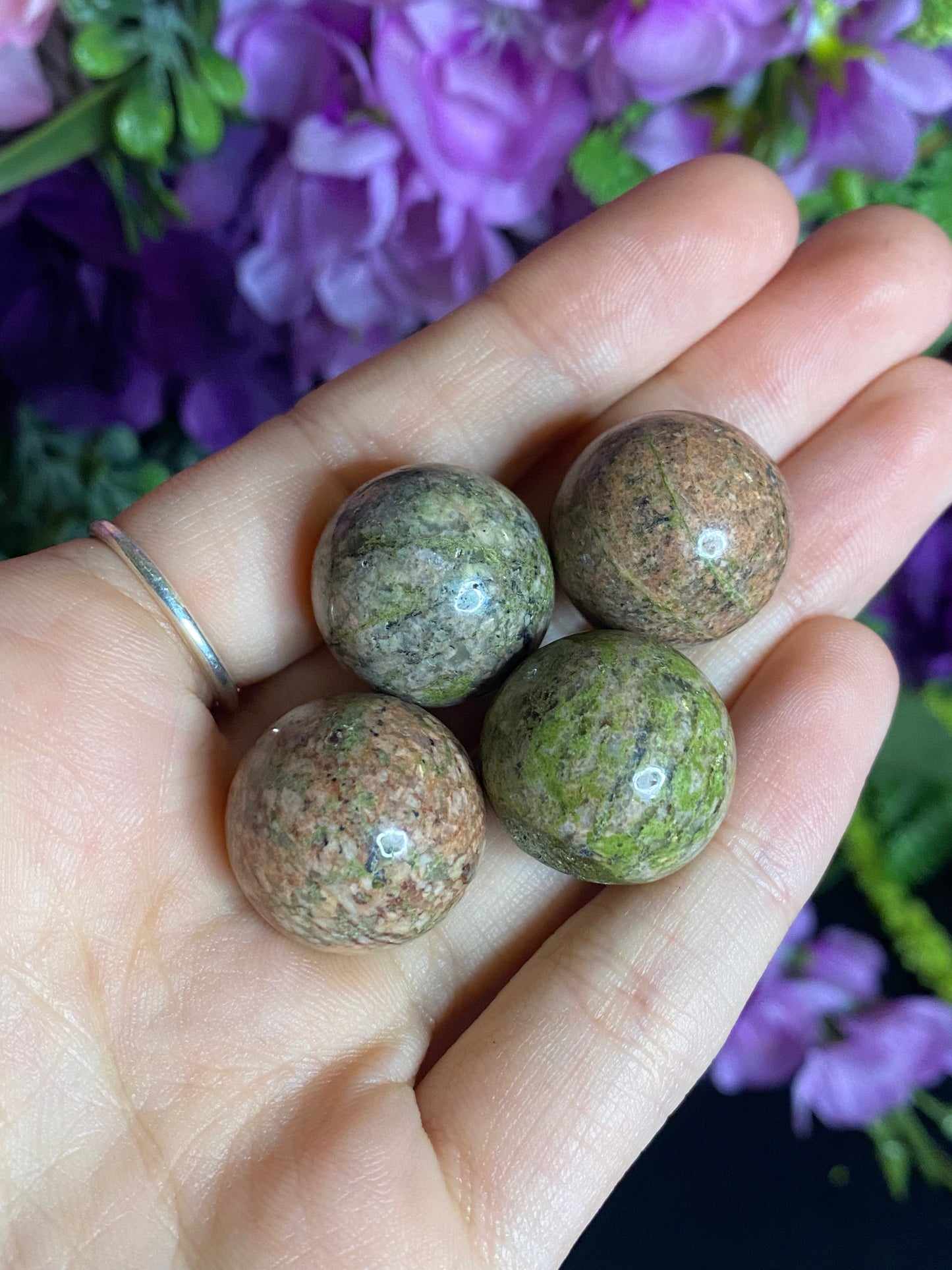 Unakite Spheres