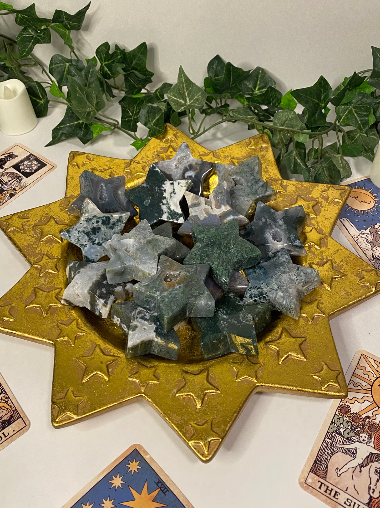Moss Agate Star
