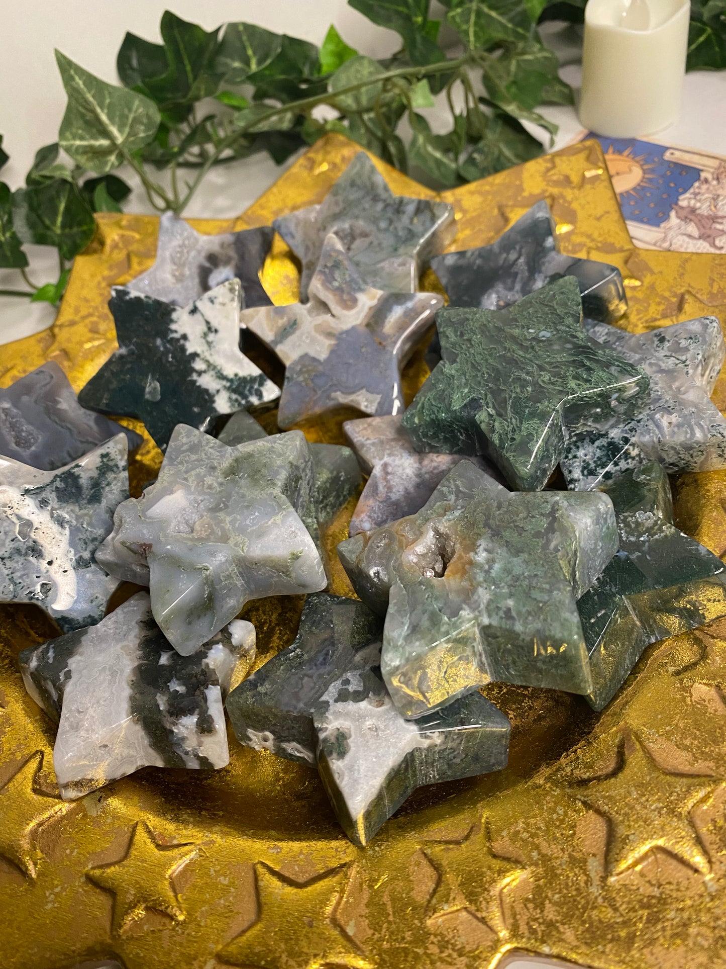 Moss Agate Star