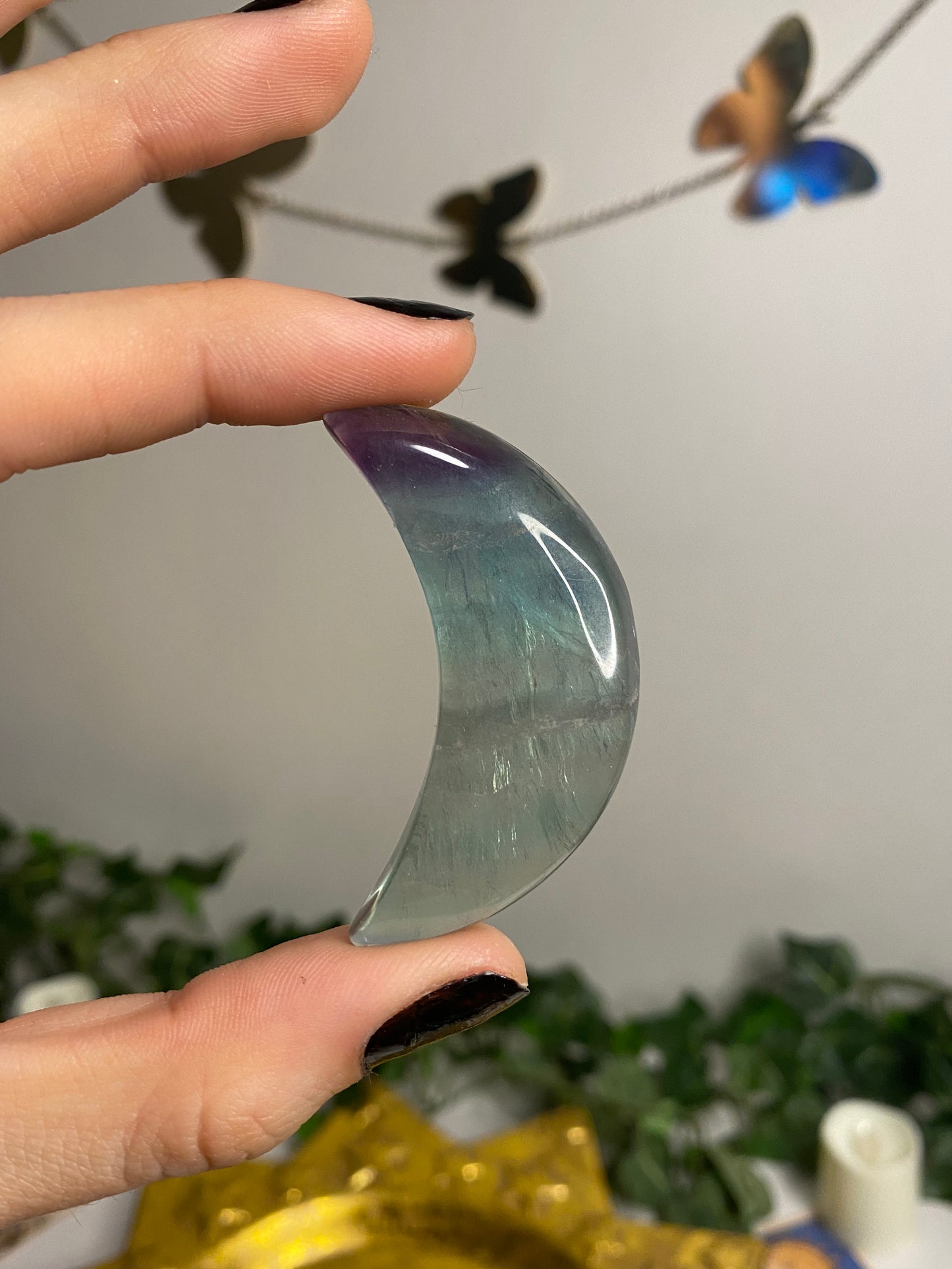Rainbow Fluorite Moons