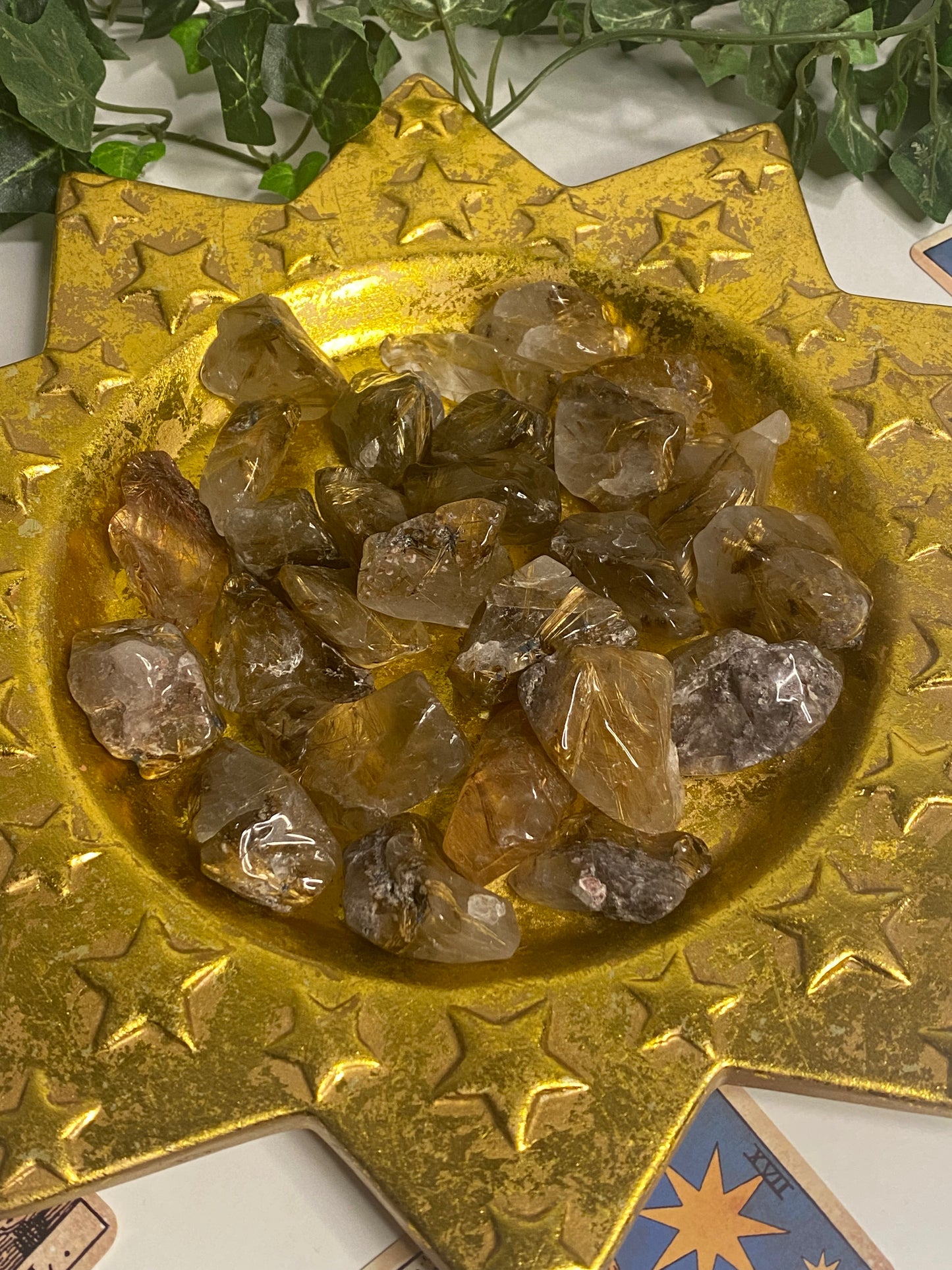 Golden Rutilated Quartz Tumble (Medium)