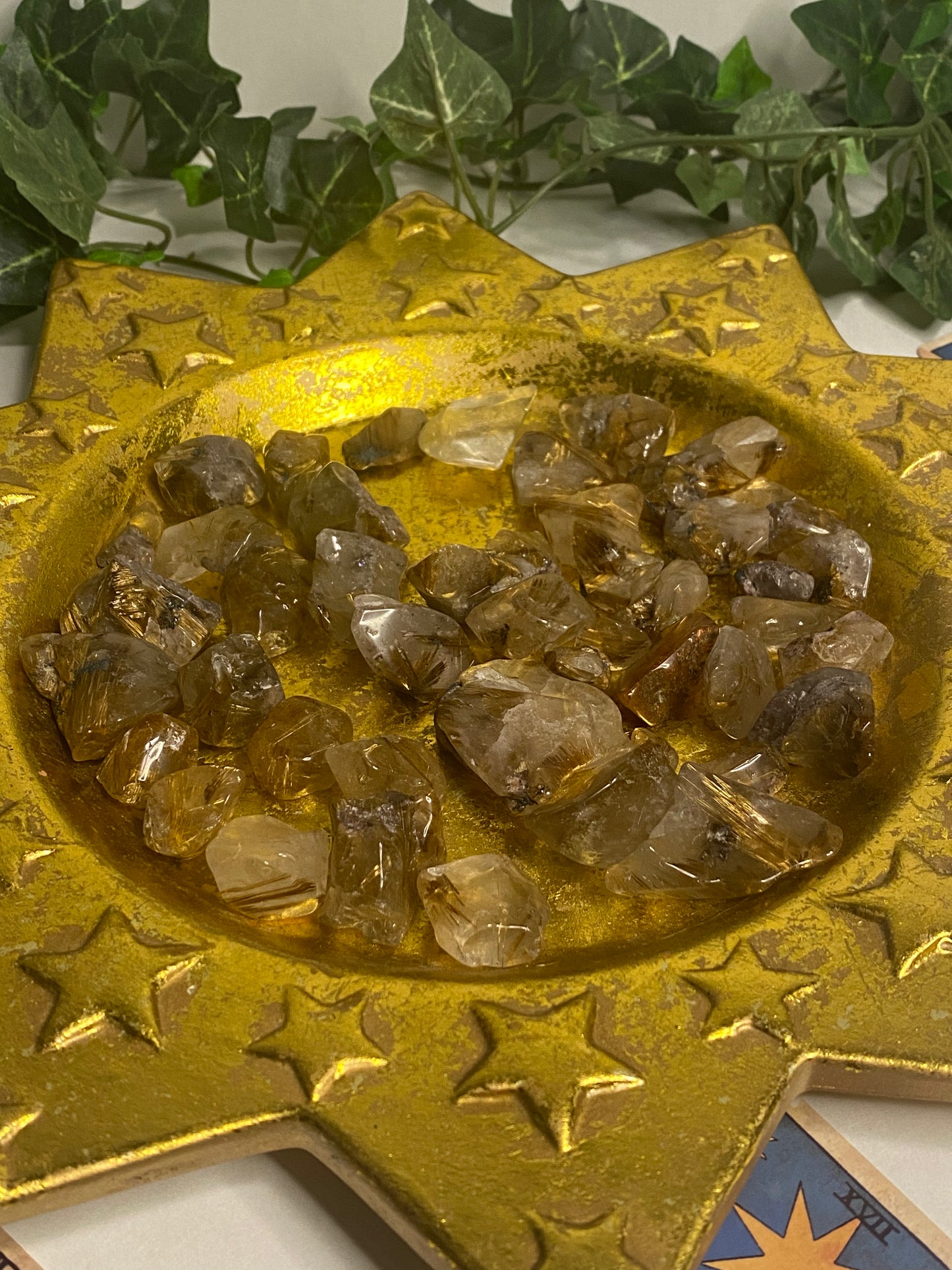 Golden Rutilated Quartz Tumble (Small)