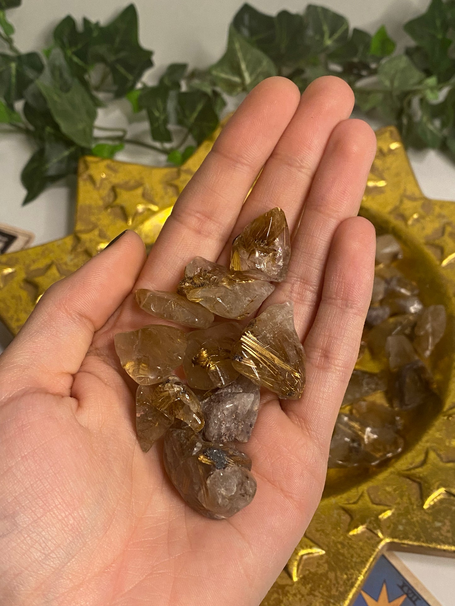 Golden Rutilated Quartz Tumble (Small)