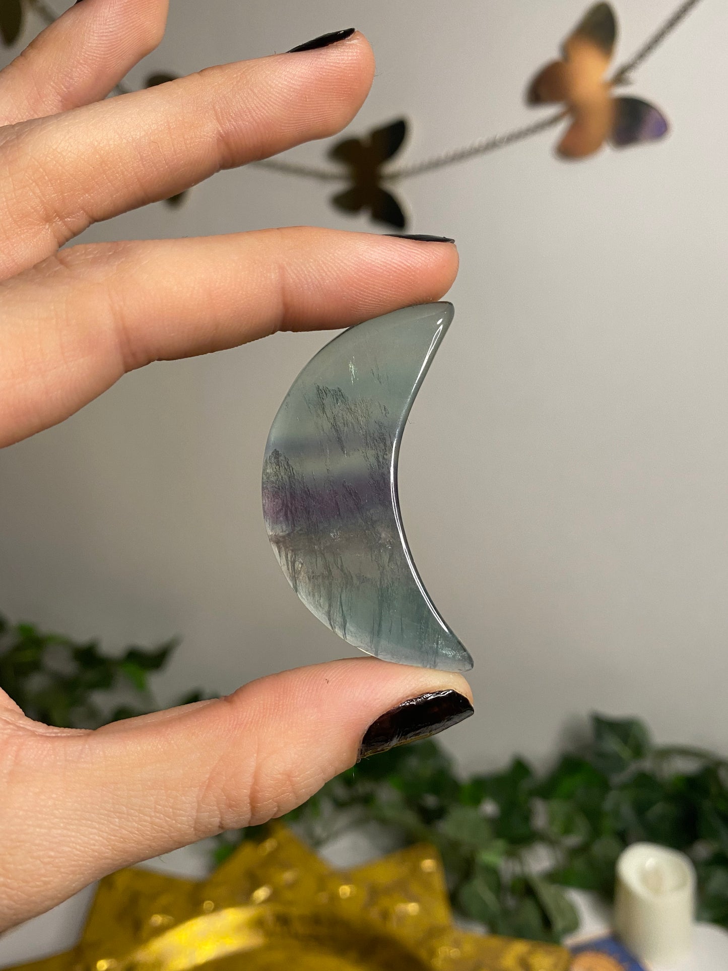 Rainbow Fluorite Moons