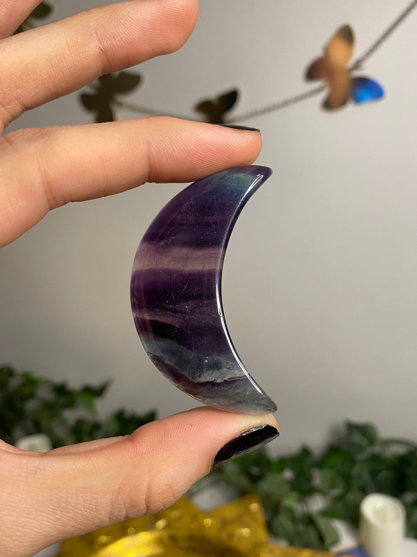 Rainbow Fluorite Moons