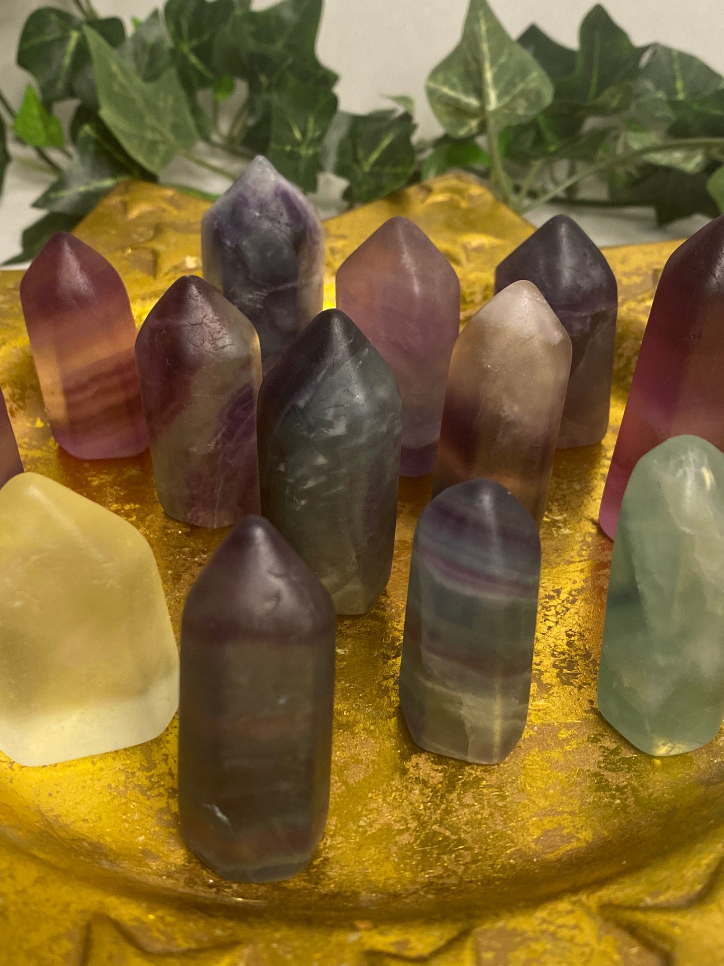 Rainbow Fluorite Mini Towers