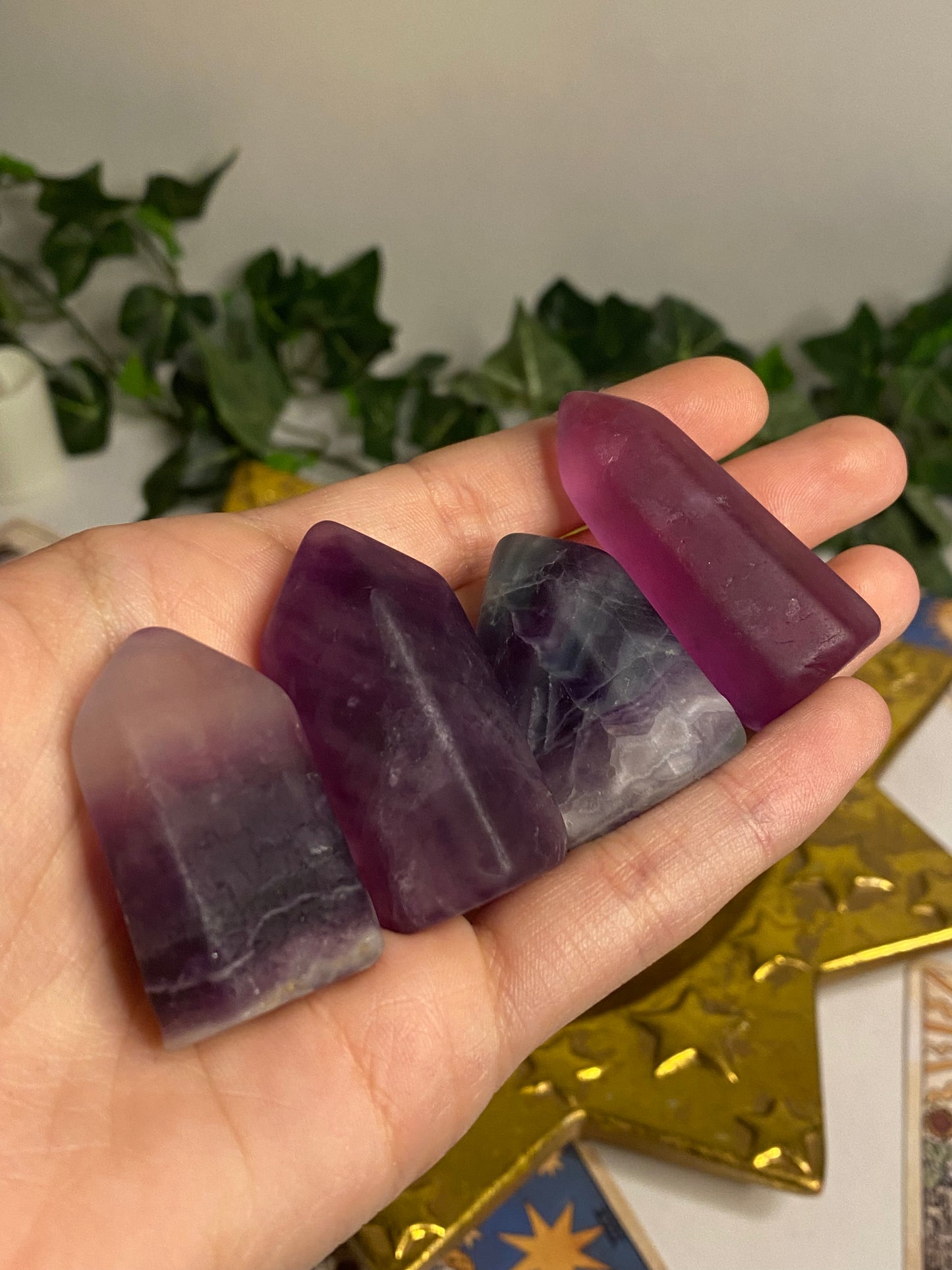 Rainbow Fluorite Mini Towers