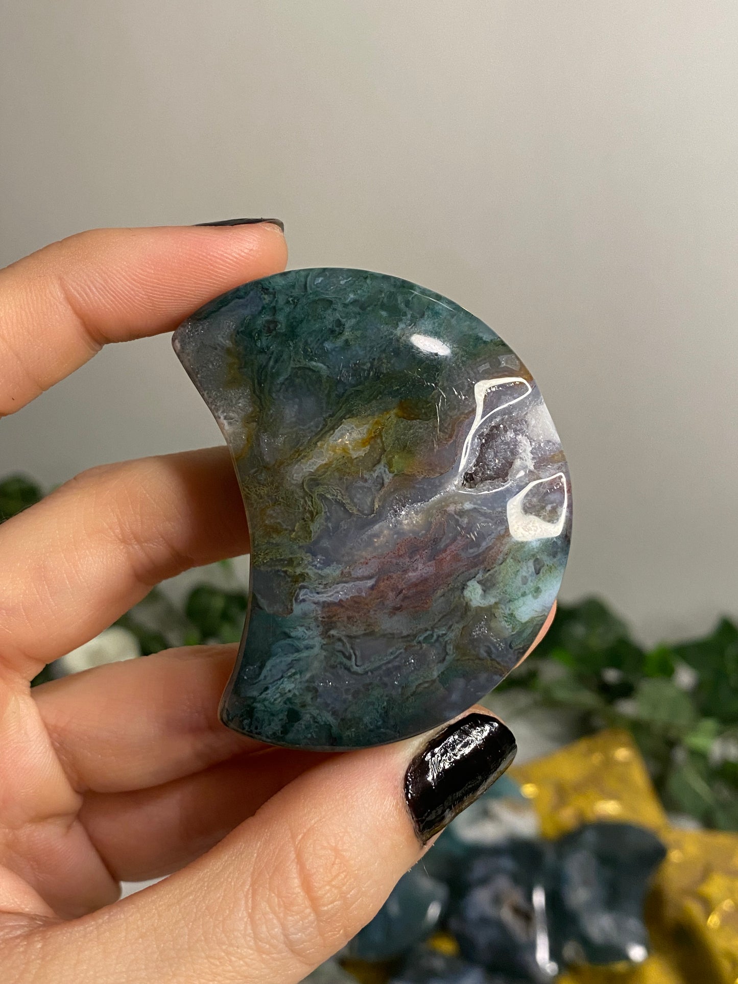 Moss Agate Moon
