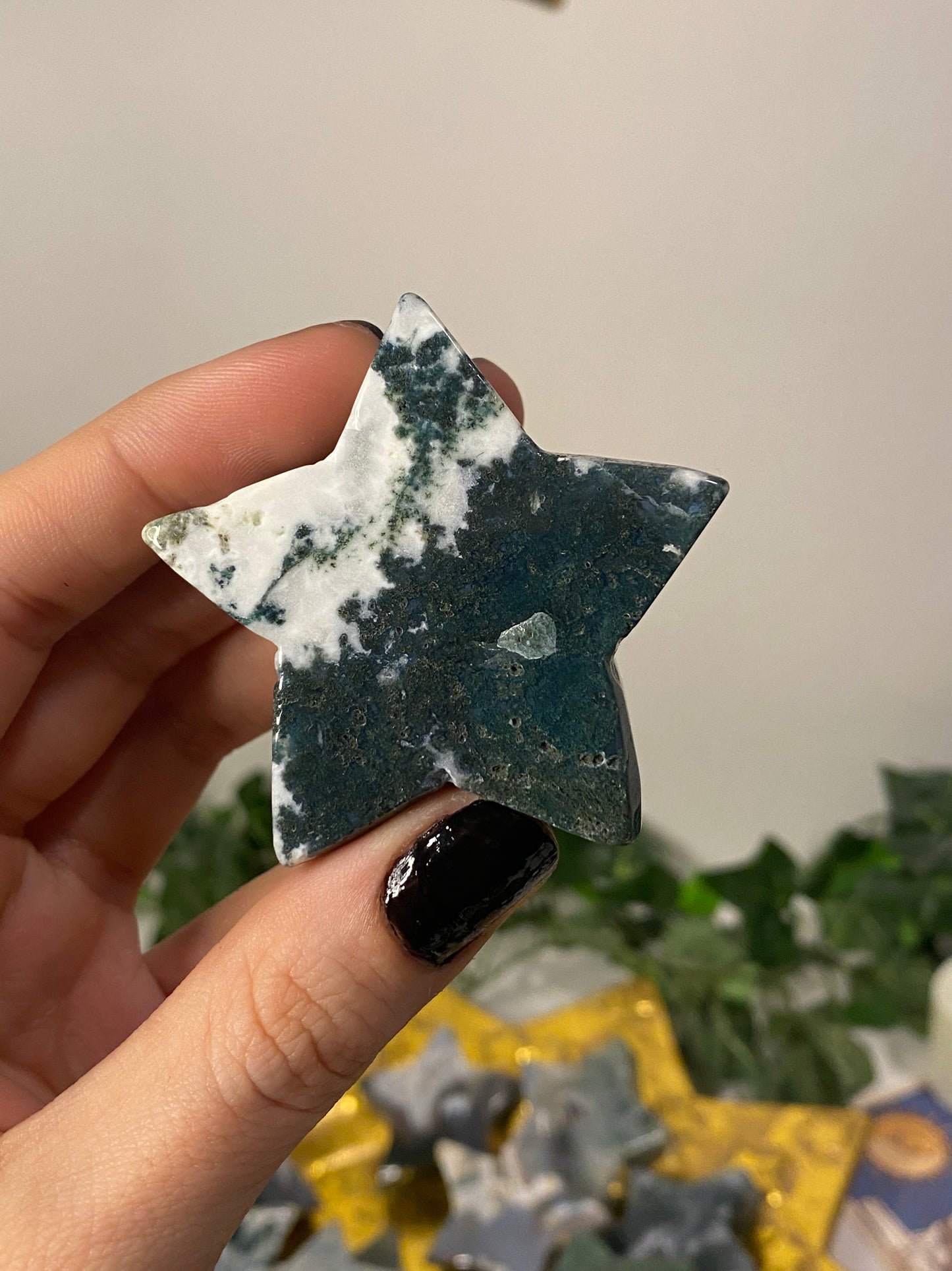 Moss Agate Star