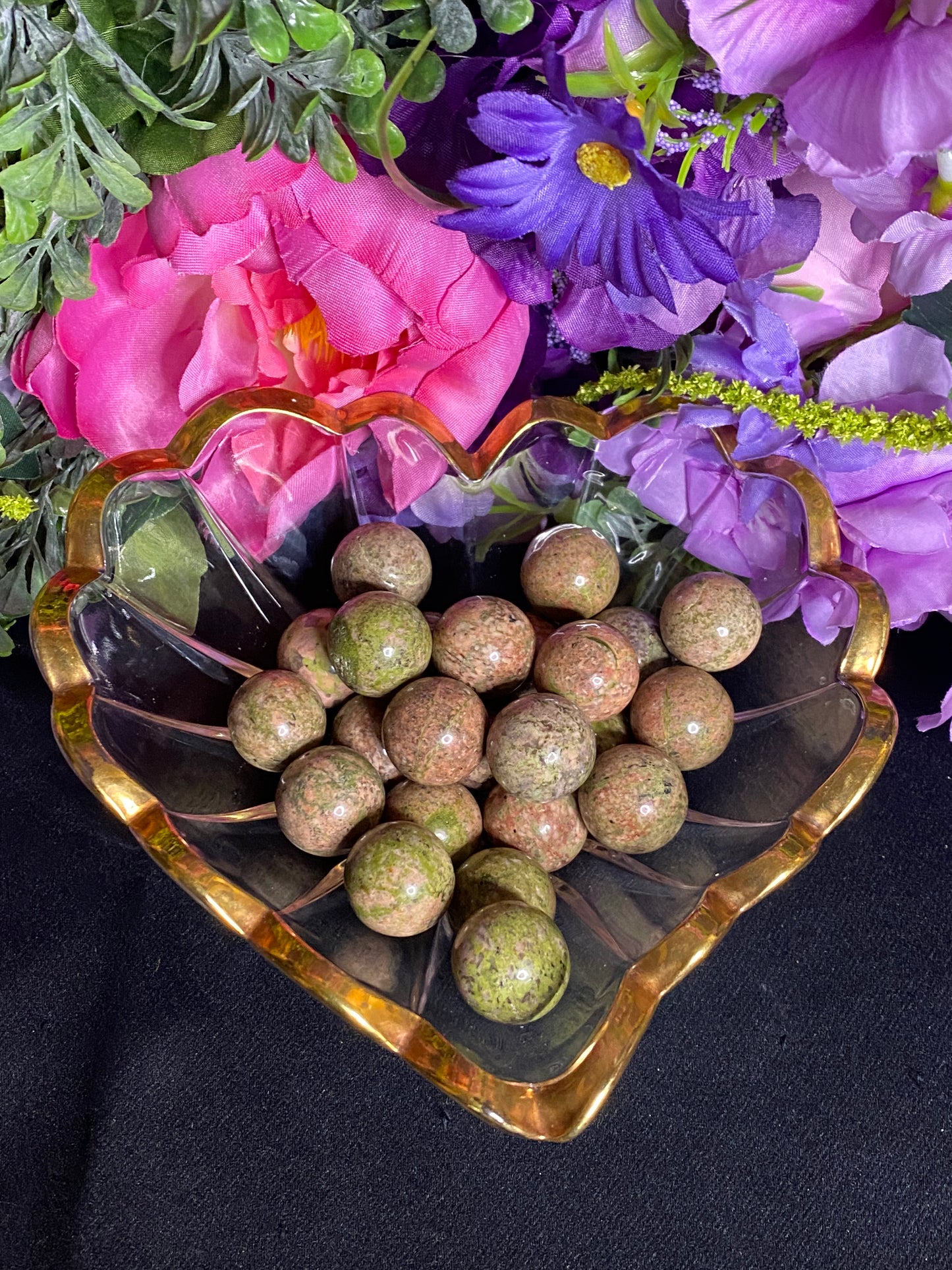 Unakite Spheres