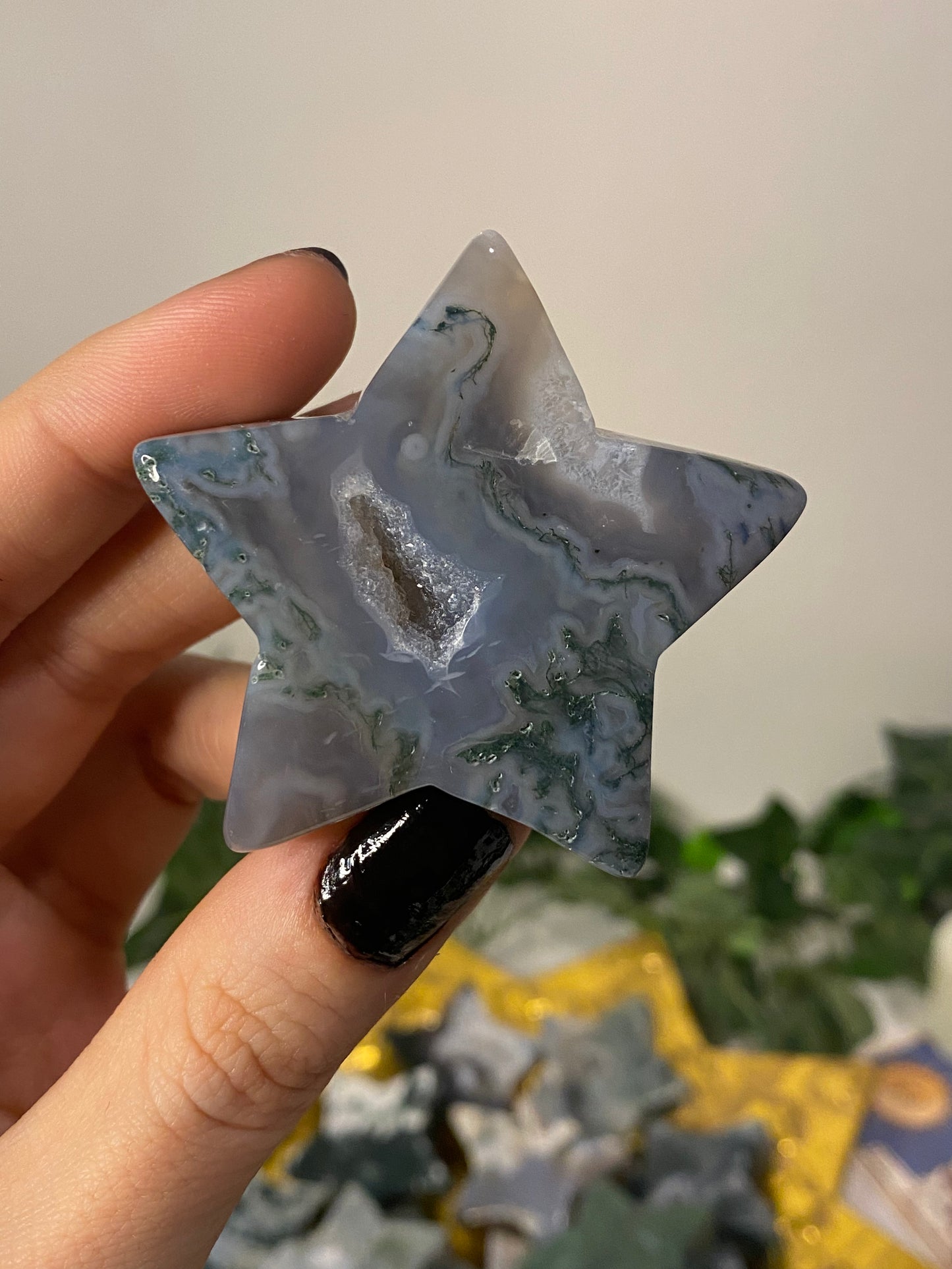 Moss Agate Star